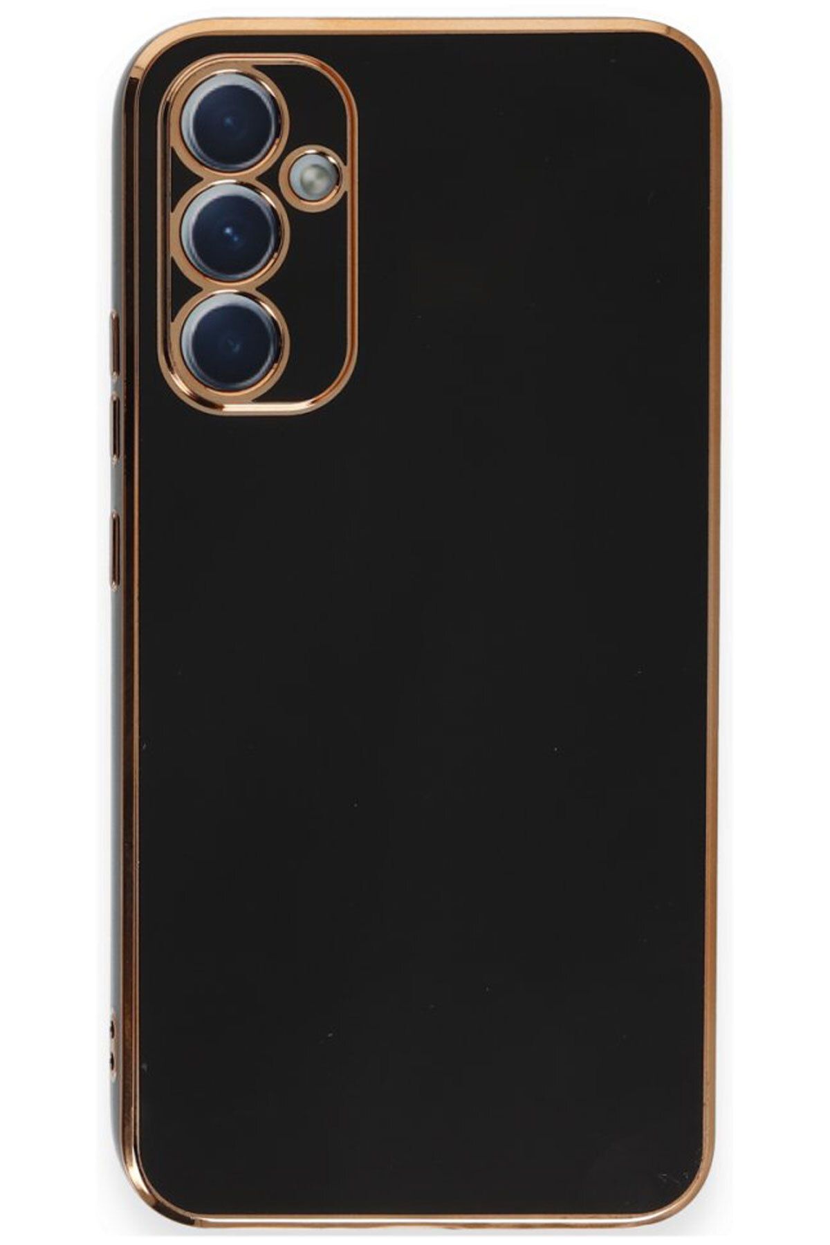 CEPSTOK Samsung Galaxy A34 Kılıf Kenar Detaylı Yumuşak Parlak Silikon