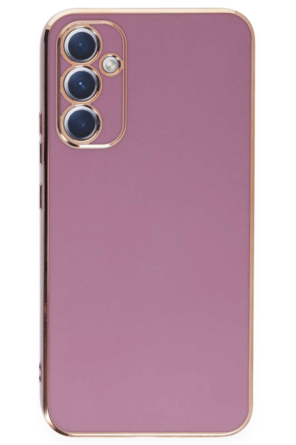 CEPSTOK Samsung Galaxy A35 Kılıf Kenar Detaylı Yumuşak Parlak Silikon