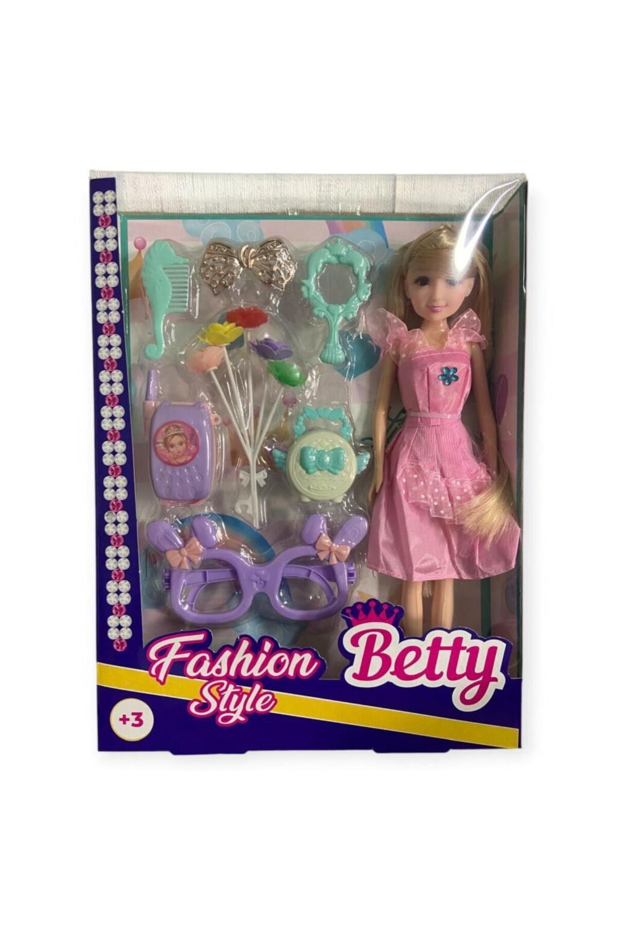 Easy Tedarik KMB926 GÜZELLİK SETİ AKSESUARLI KUTULU BEBEK