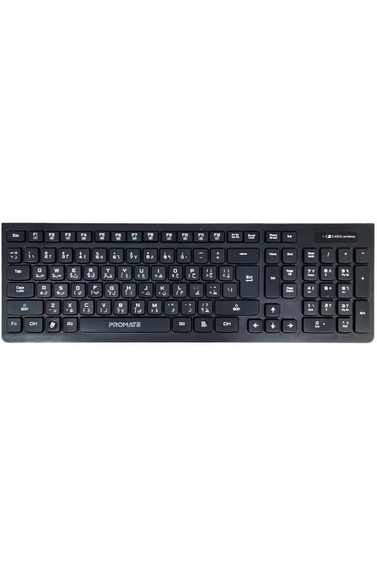 Promate-Combo offer-Full Size Wireless Keyboard And Mouse Combo, 2.4G Hz Wireless Connection and 1600 DPI +2 2