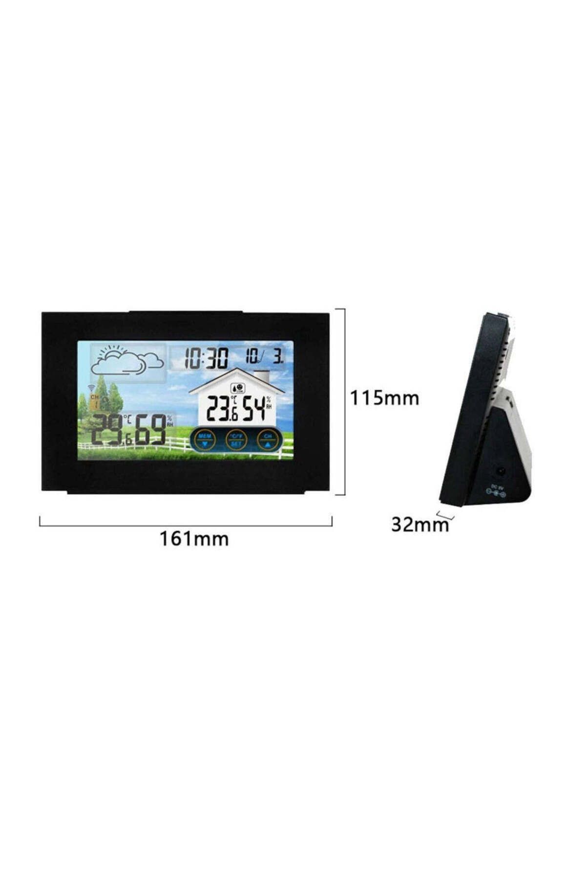 Velixo-Wireless Weather Station With Outdoor Sensor, Temp & Humidity, Forecast, Calendar, Lcd Touchscreen 8