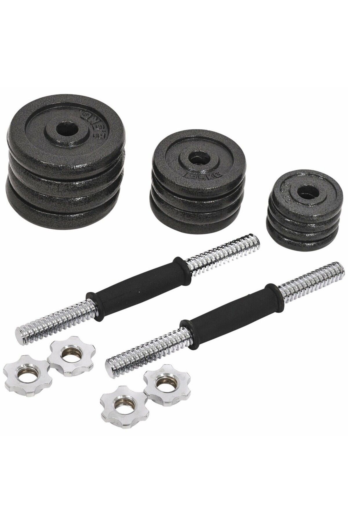 Fitness Max-Adjustable Dumbbell Set with Plastic Bag and Non-Slip Handle - 30kg 4