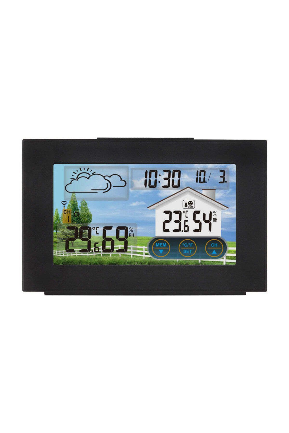 Velixo-Wireless Weather Station With Outdoor Sensor, Temp & Humidity, Forecast, Calendar, Lcd Touchscreen 7