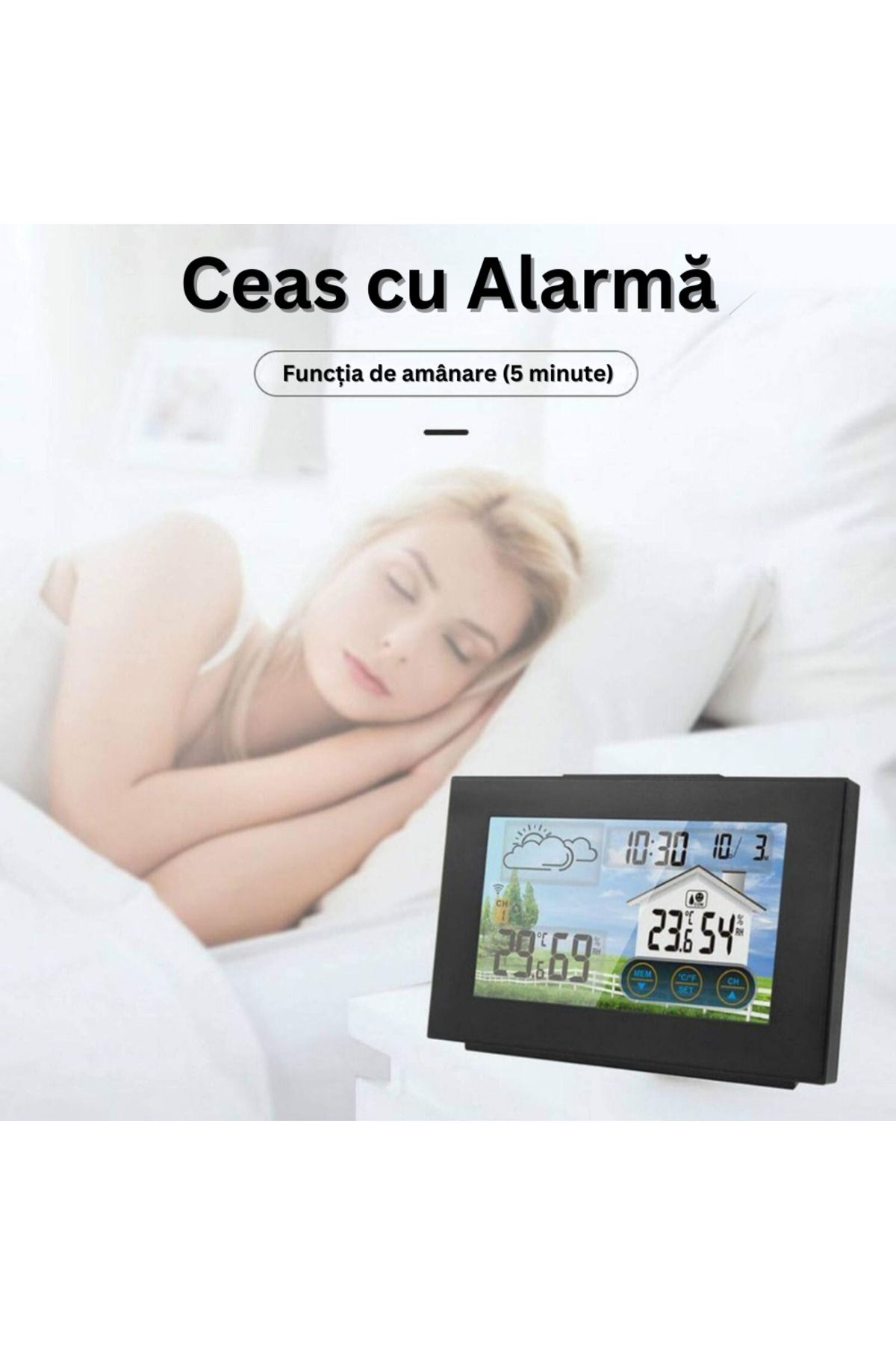 Velixo-Wireless Weather Station With Outdoor Sensor, Temp & Humidity, Forecast, Calendar, Lcd Touchscreen 4