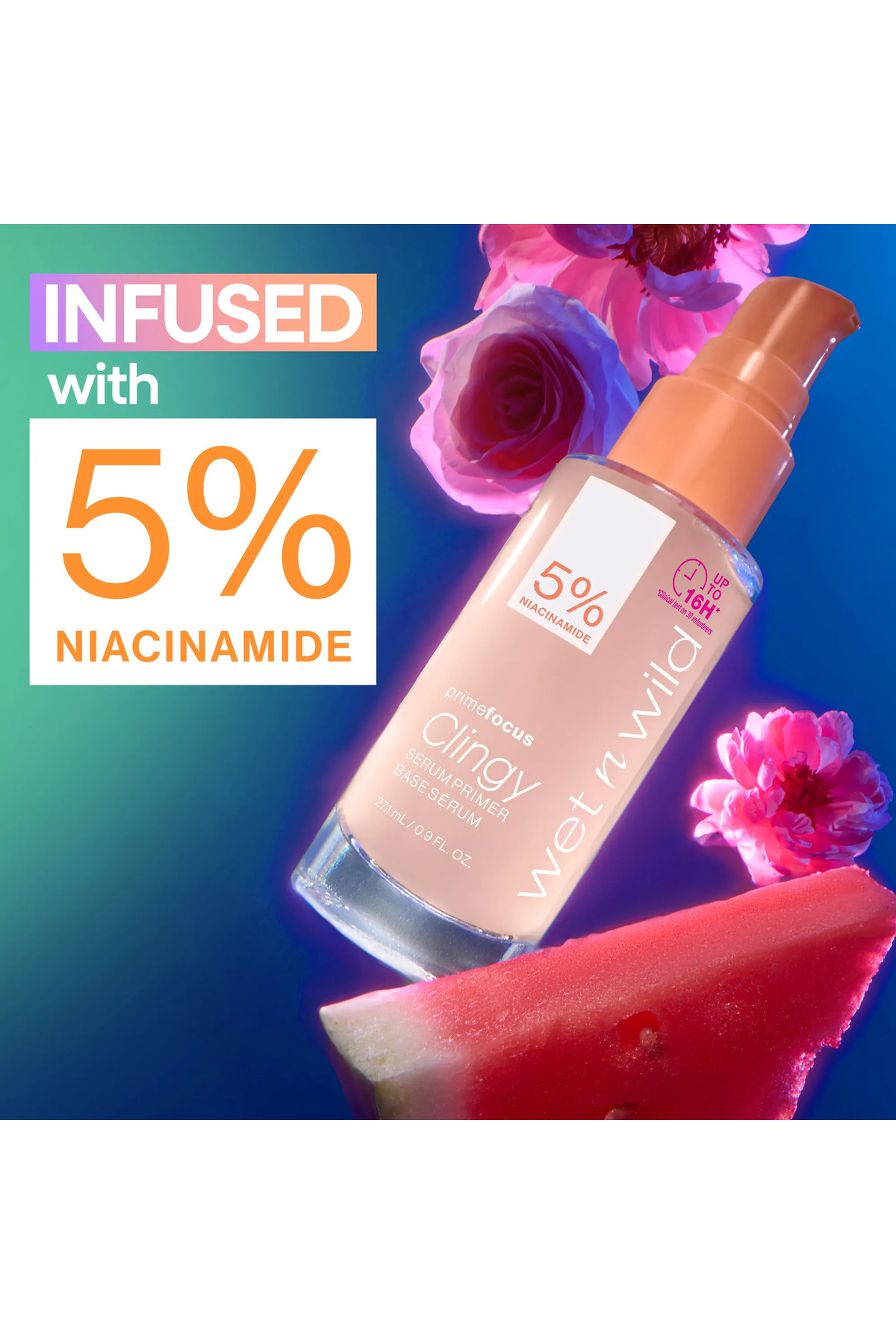 Prime Focus Clingy Serum Primer — صورتی 40150 — تصویر 5 از 5
