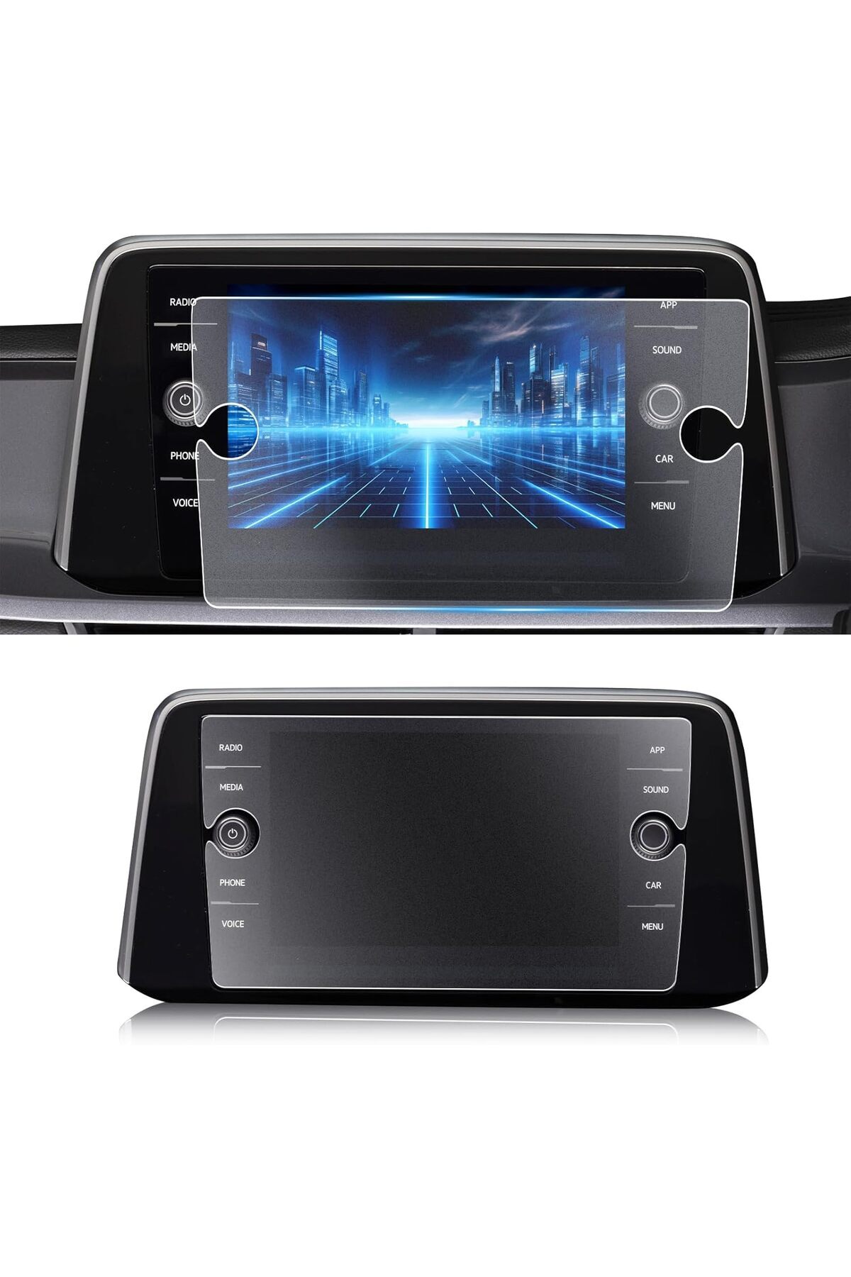 essida Volkswagen Tiguan T-Roc 8" Audio Multimedya Uyumlu MAT Görünüm Ekran Koruyucu Nano Cam MAT