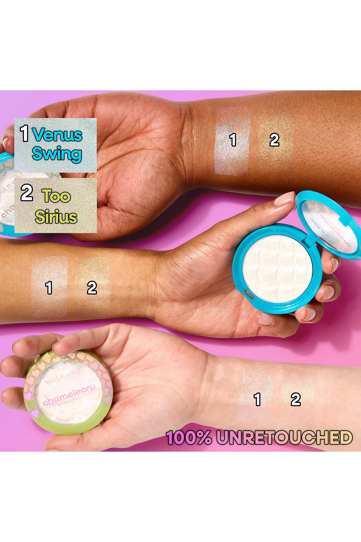 WET N WİLD-Chameleon Chrome Highlighter - Venus Swing 3