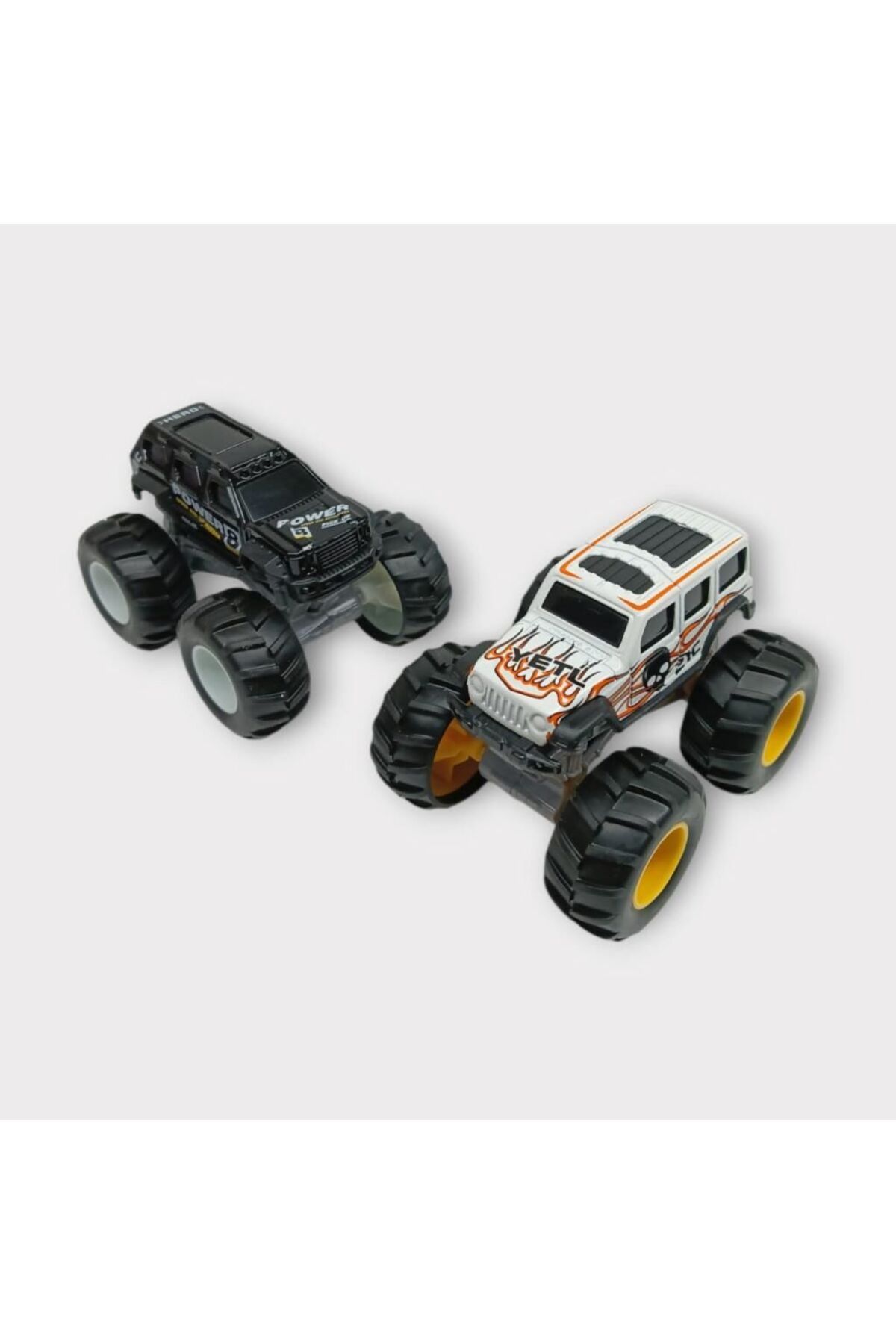 Easy Tedarik Mini OffRoad Araçlar 2li Siyah Beyaz