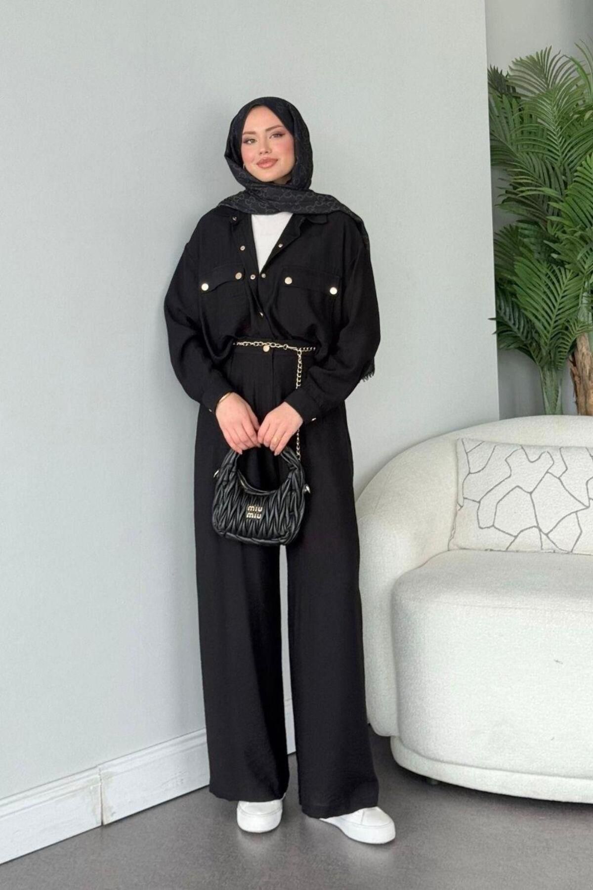 Şulemoda Giyim Şanel Çıtçıt Takım Siyah