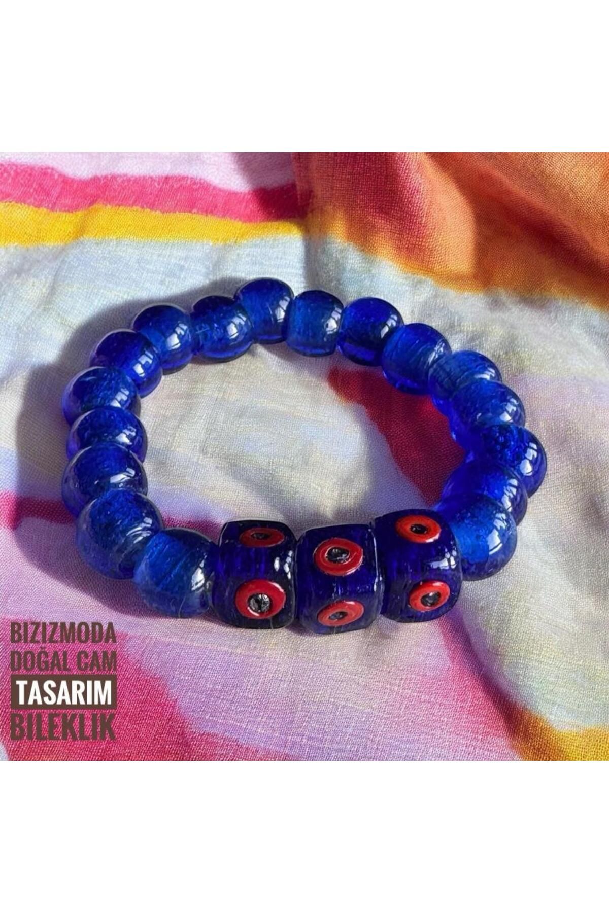 bizizmoda El yapımı Tasarım Nazar Bodrum Cam Boncuk Bileklik