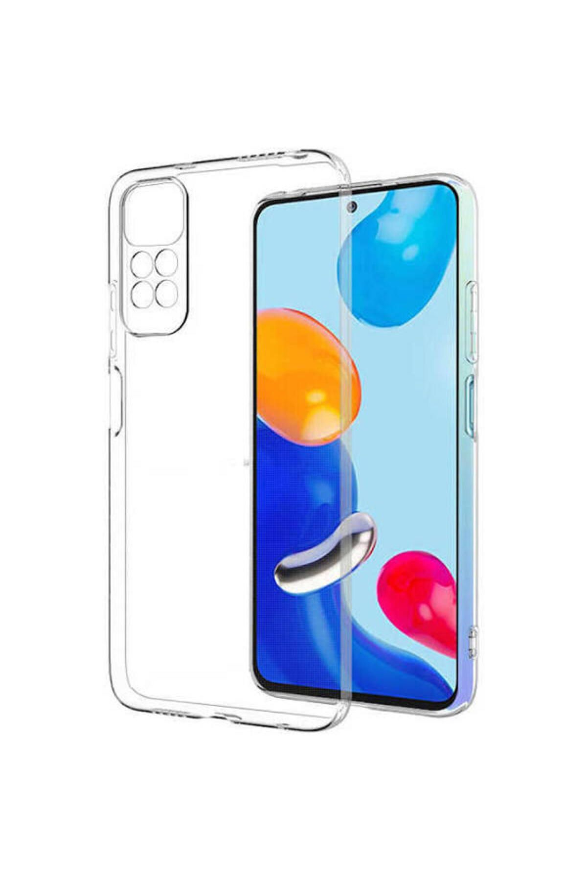 Glazef REDMİ NOTE 11 Şeffaf Kılıf Kamera Korumalı Ultra İnce Esnek Kılıf