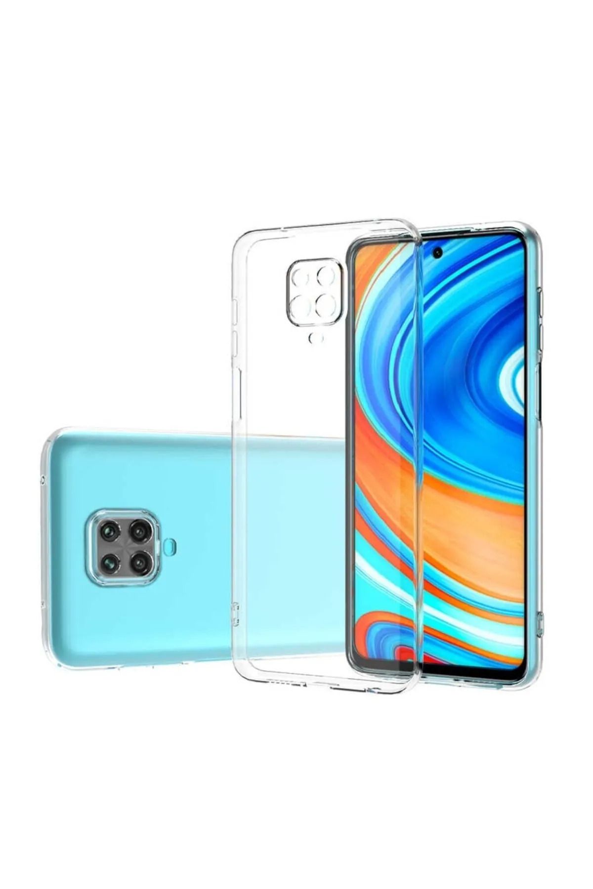 Glazef REDMİ NOTE 9 Şeffaf Kılıf Kamera Korumalı Ultra İnce Esnek Kılıf