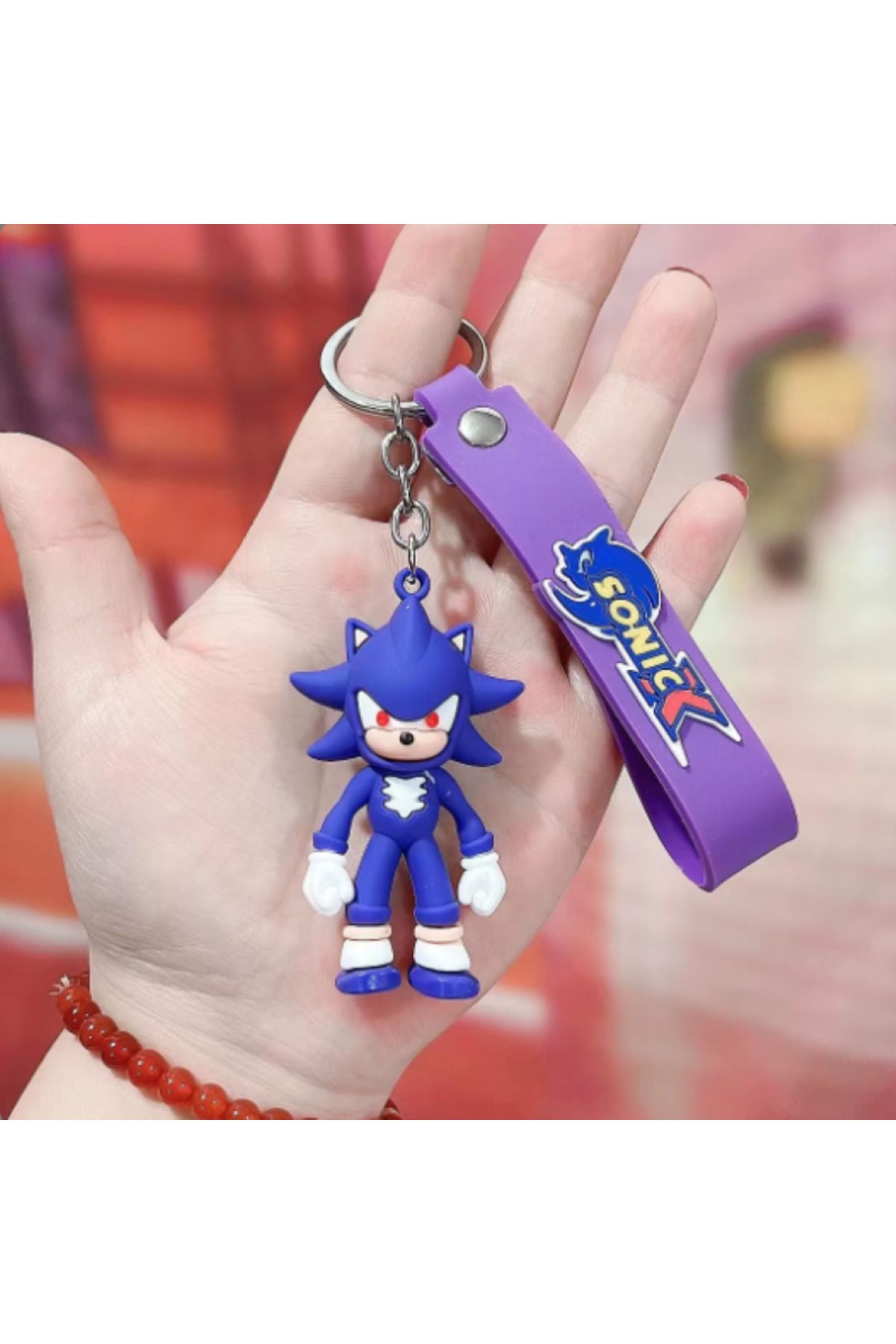 Bizde Ne Yok ki Sonic Knuckles 3d Lüx Anahtarlık Oyuncak Ve Çanta Aksesuarı 6 Farklı Figür