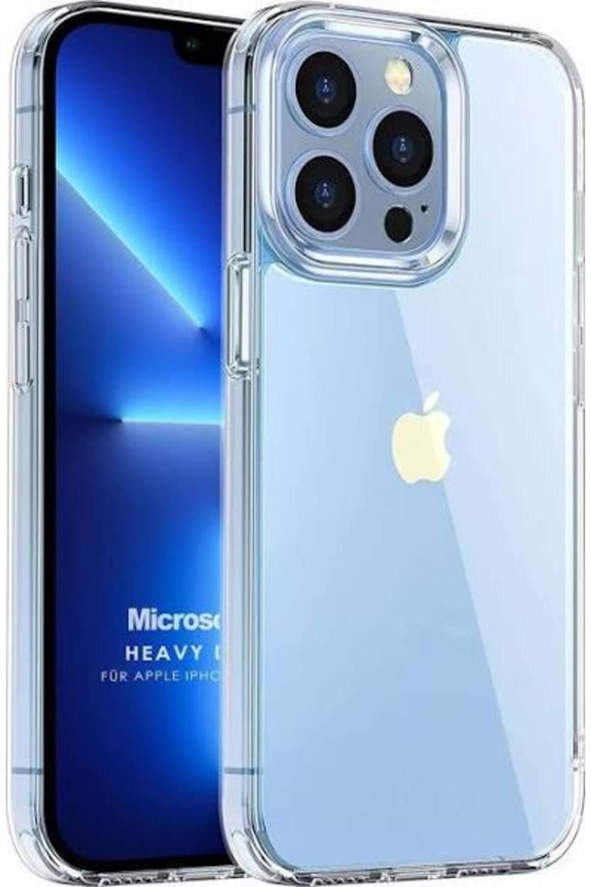 Glazef İPHONE 13 PROMAX Şeffaf Kılıf Kamera Korumalı Ultra İnce Esnek Kılıf