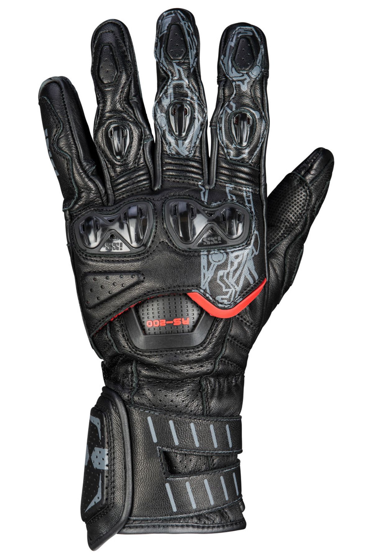 IXS RS-200 3.0 Sport Glove - White Black Motosiklet Eldiven