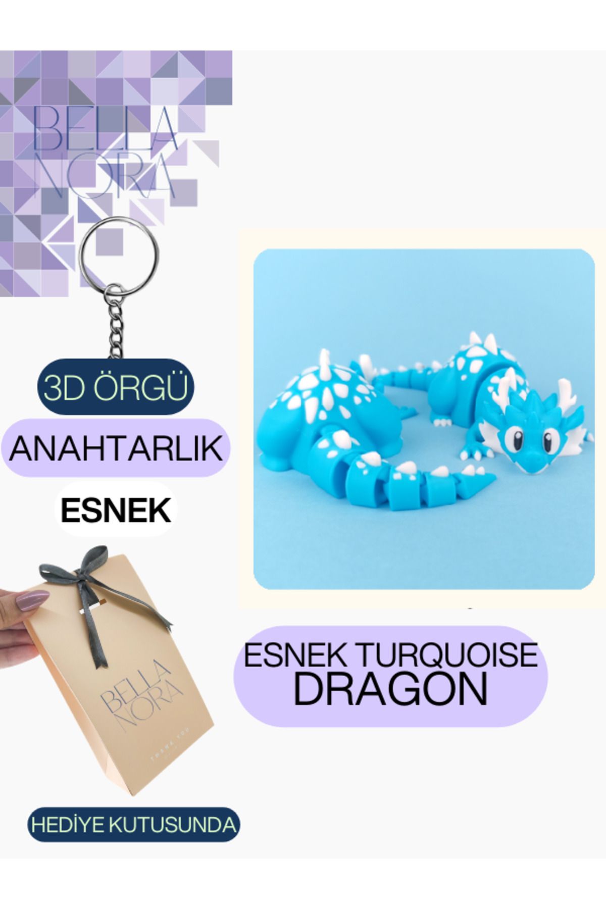Bellanora Örgü Anahtarlık En Sevilen Animasyon Çizgi Film Hayvan Kahramanları Amigurumi Özel Hediye Kutusunda