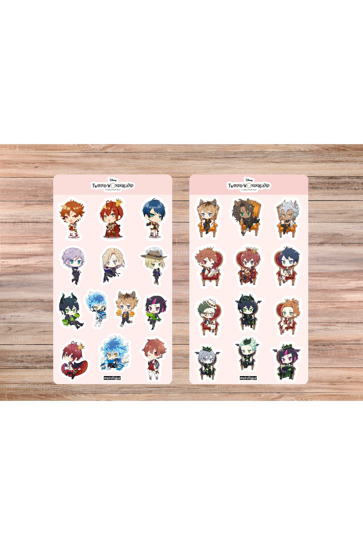 mertfigur Twisted Wonderland Anime Sticker Etiket