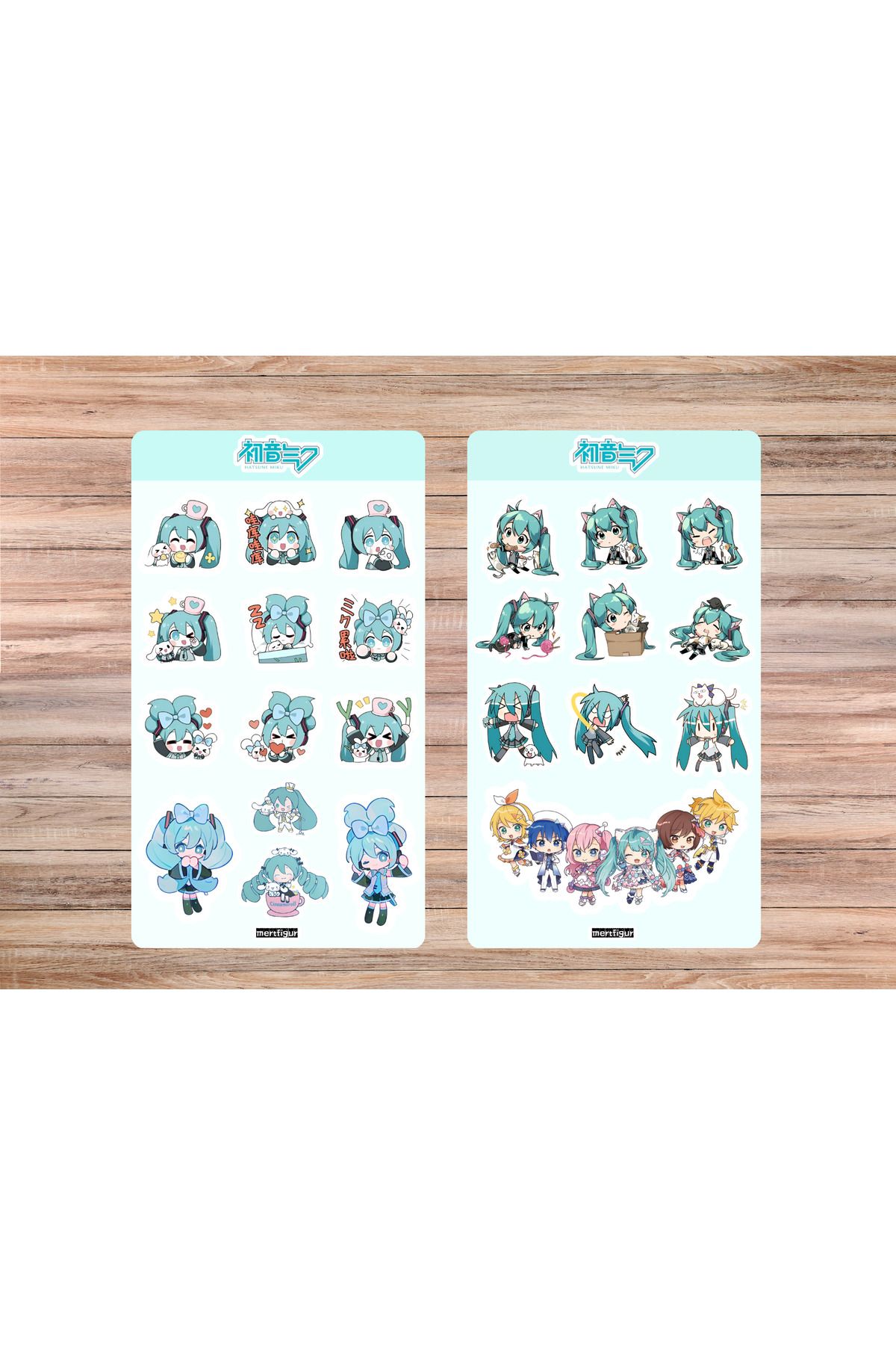 mertfigur Hatsune Miku Pjsekai Project Sekai Anime Sticker Etiket