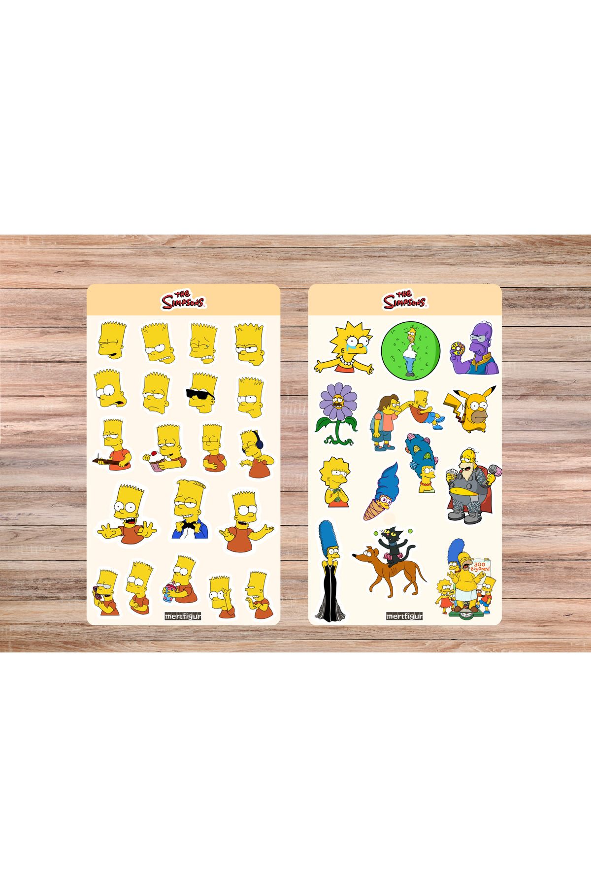 mertfigur The Simpsons Sticker Etiket