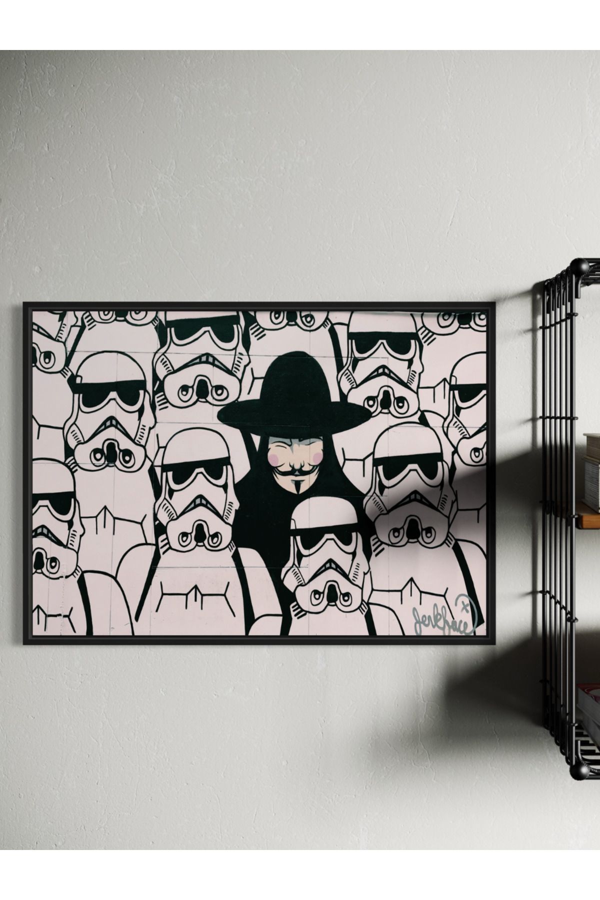 Woodsuppco V for Vendetta Çerçevesiz Poster, Duvar Posteri, Sanatsal Poster, Duvar Dekoru