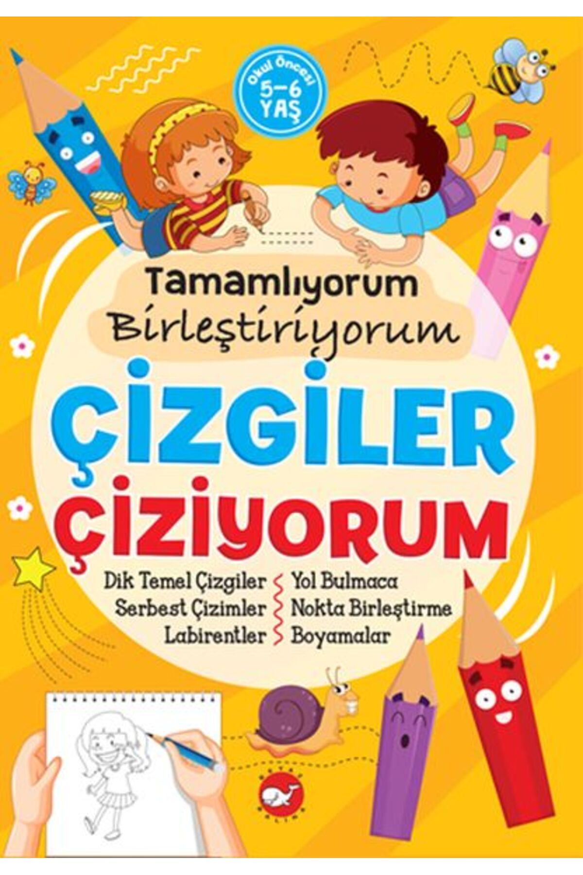 Karatay Yayınları Tamamlıyorum Birleştiriyorum Çizgiler Çiziyorum