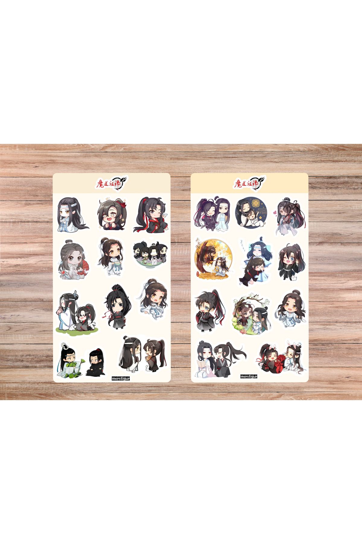 mertfigur Mo Dao Zu Shi Wangji Ling Anime Sticker Etiket