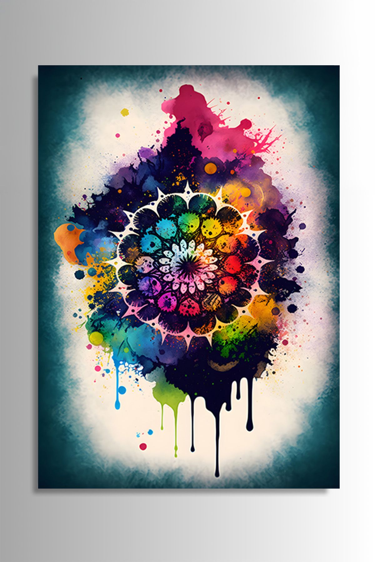 Nejjelo Mandala Cam Tablo Hediyelik Kırılmaz