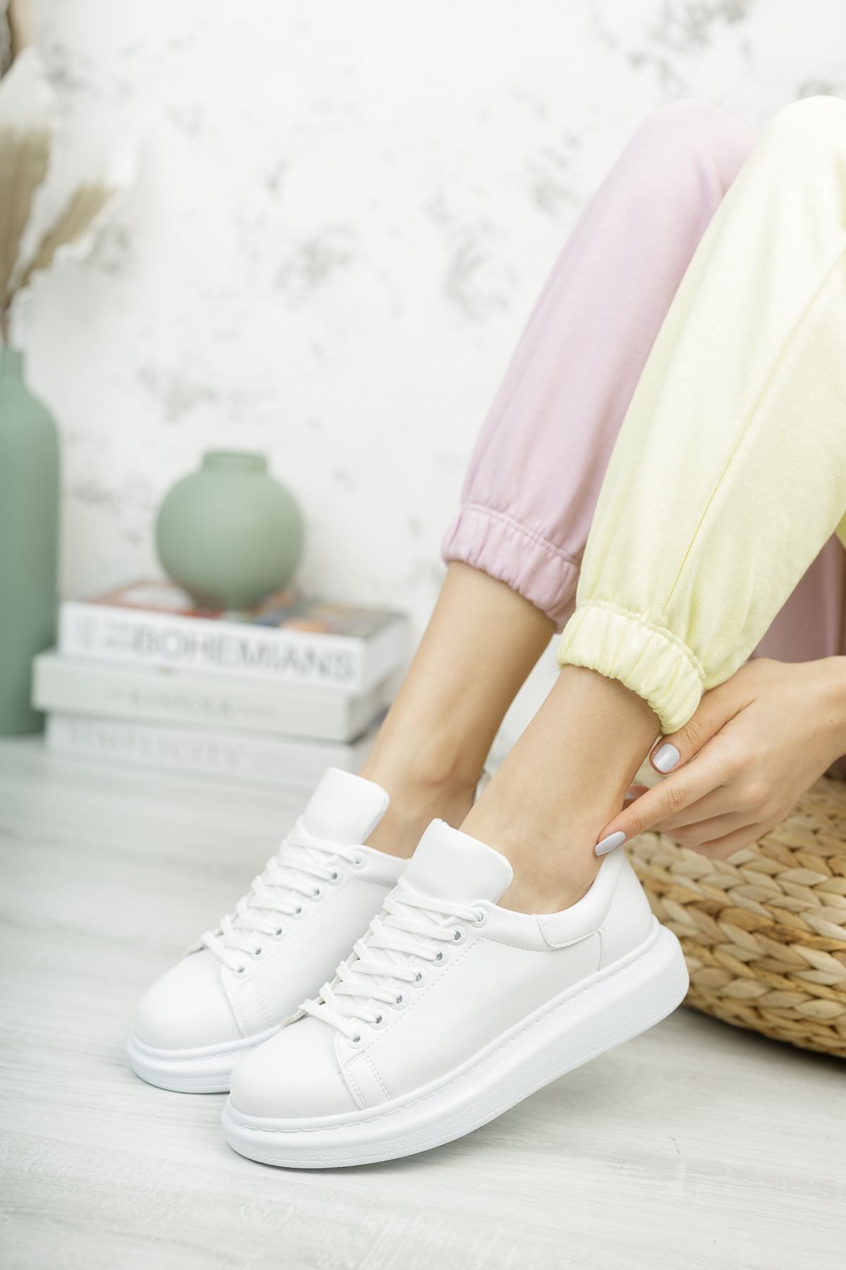onlinebutik CH257 CBT Estrella Kadın Ayakkabı BEYAZ