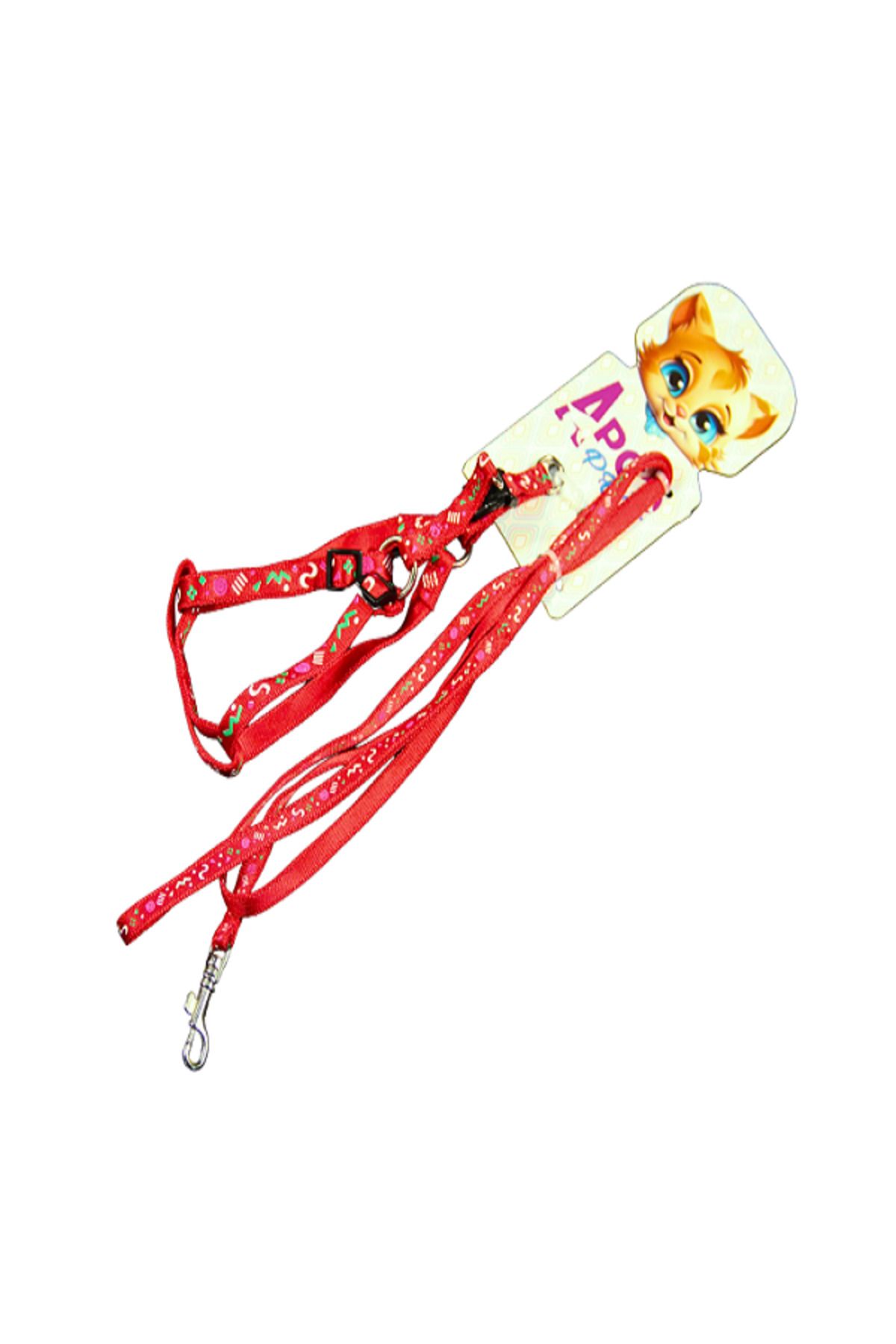 Pet Style Ayarklı Bel Takım Tasma Küçük Ve Orta Irklar İçin Kırmızı
