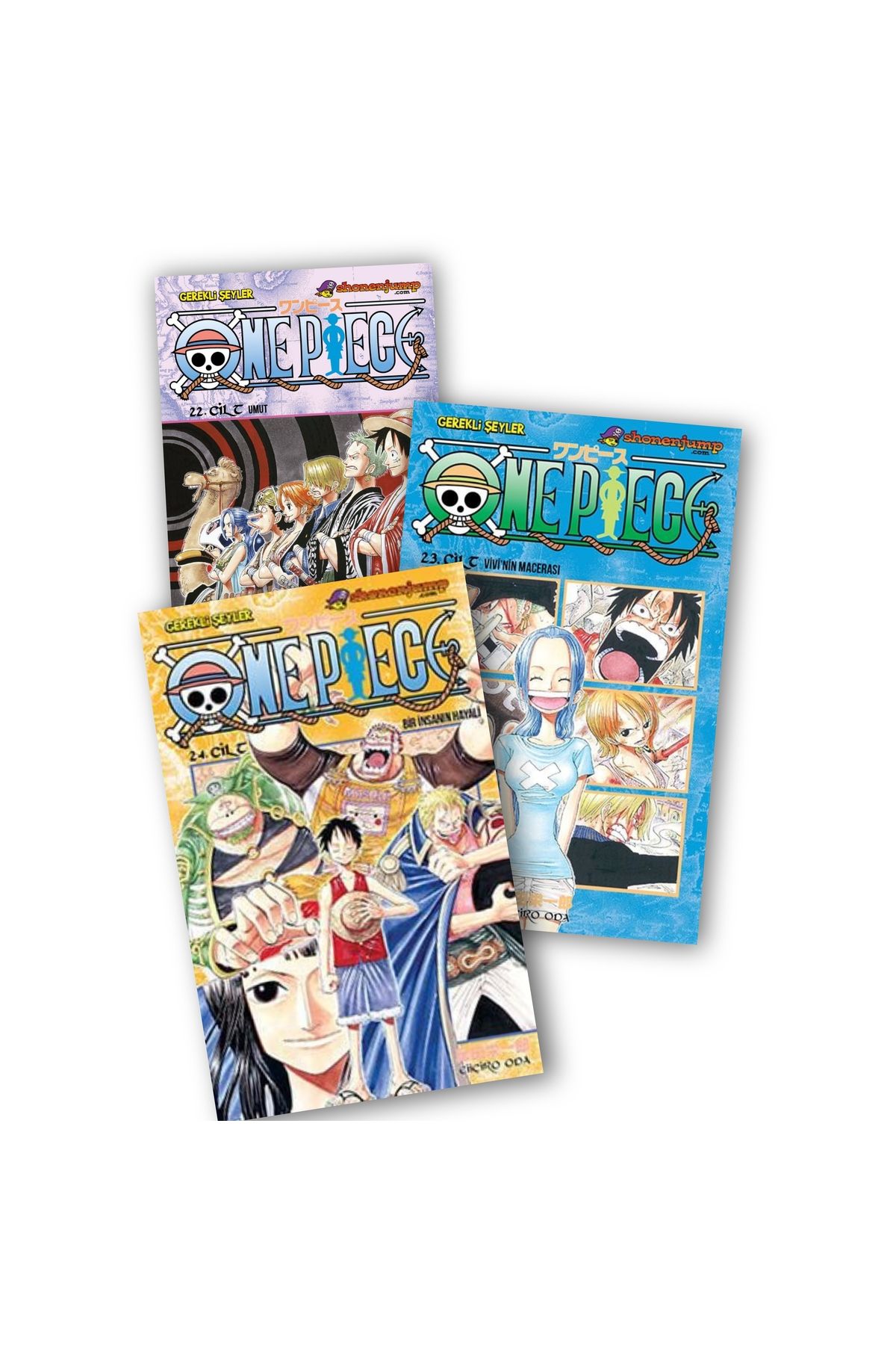 Gerekli Şeyler Yayıncılık One Piece 22-23-24. Ciltler 3 lü Manga Seti