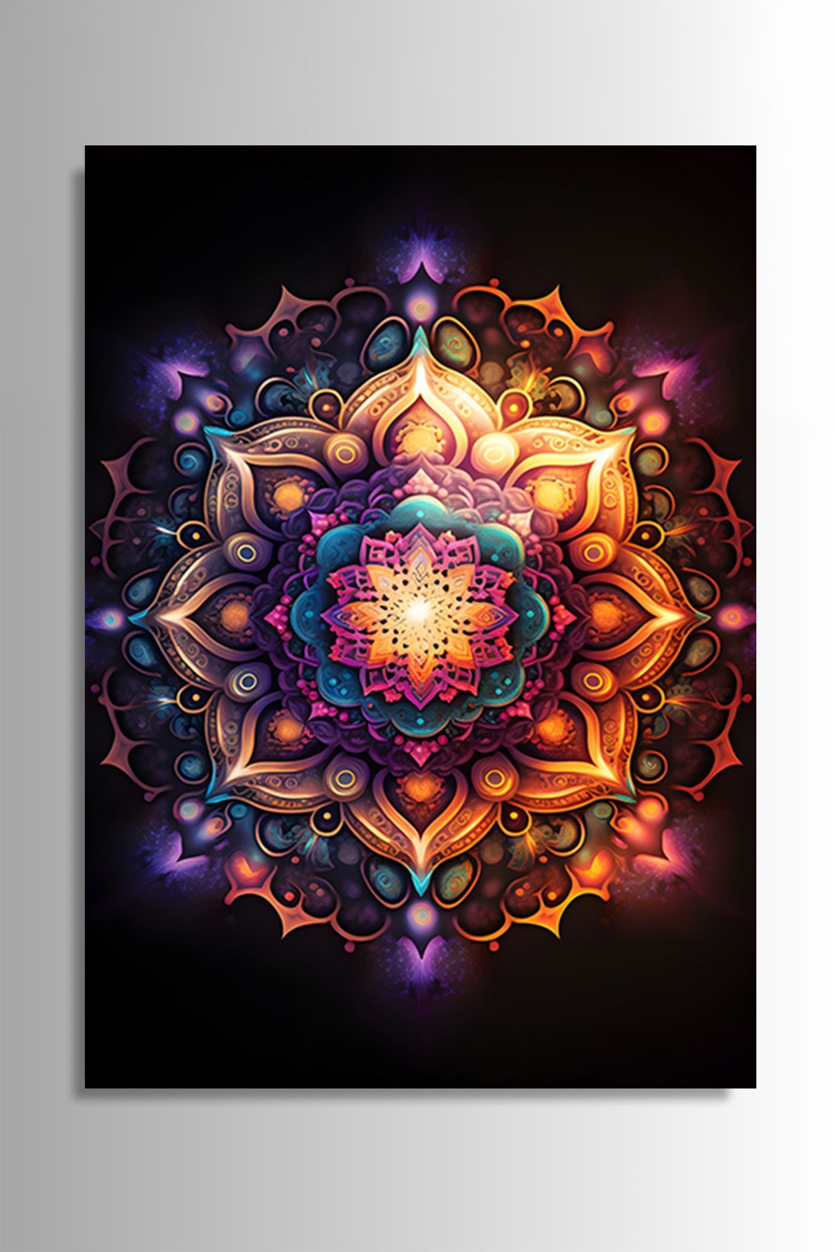 Nejjelo Mandala Cam Tablo Hediyelik Kırılmaz