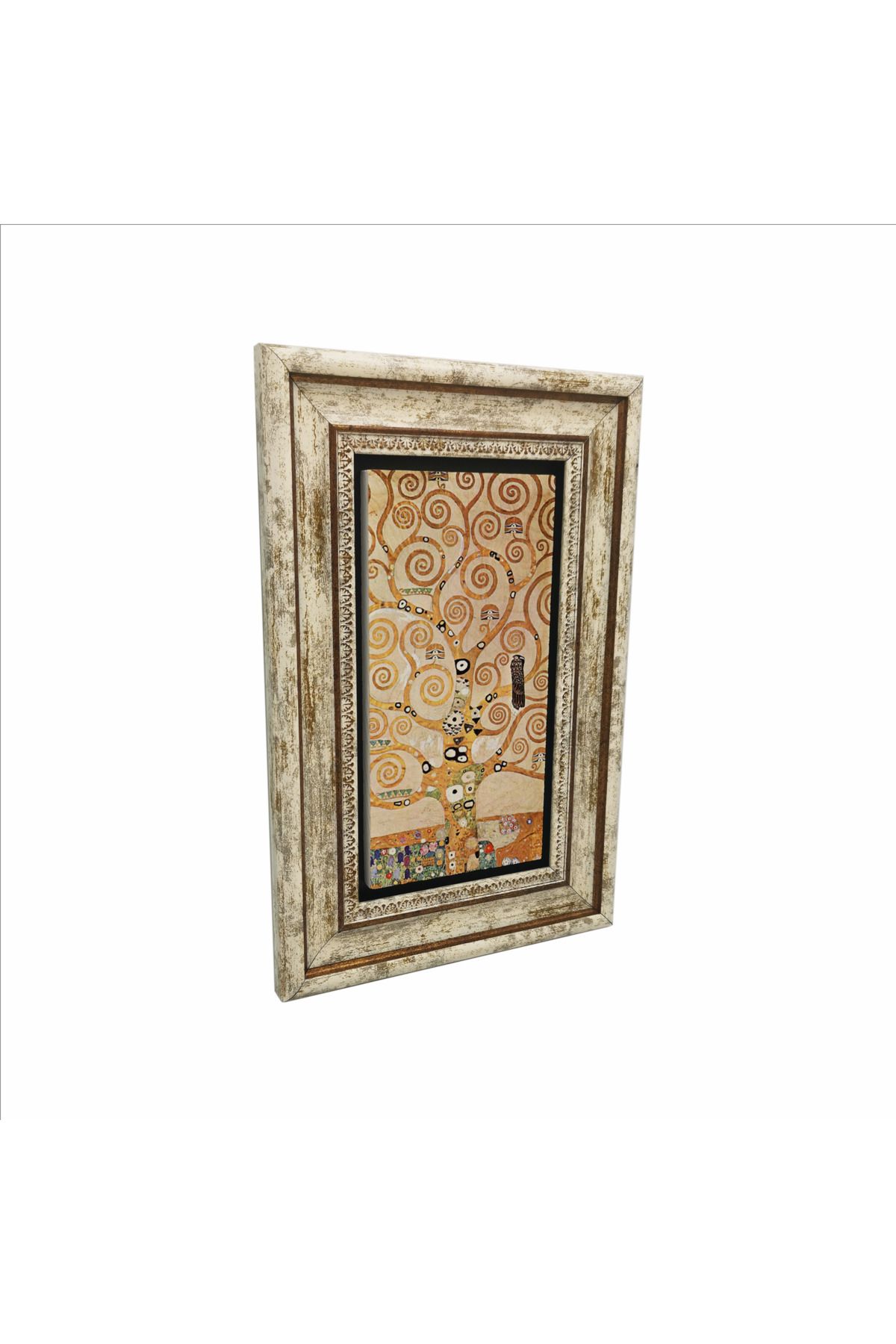 Sadrazam Hayat Ağacı(Gustav Klimt, 1907) Baskılı Doğaltaş Tablo (20 X 30 DRG-92)