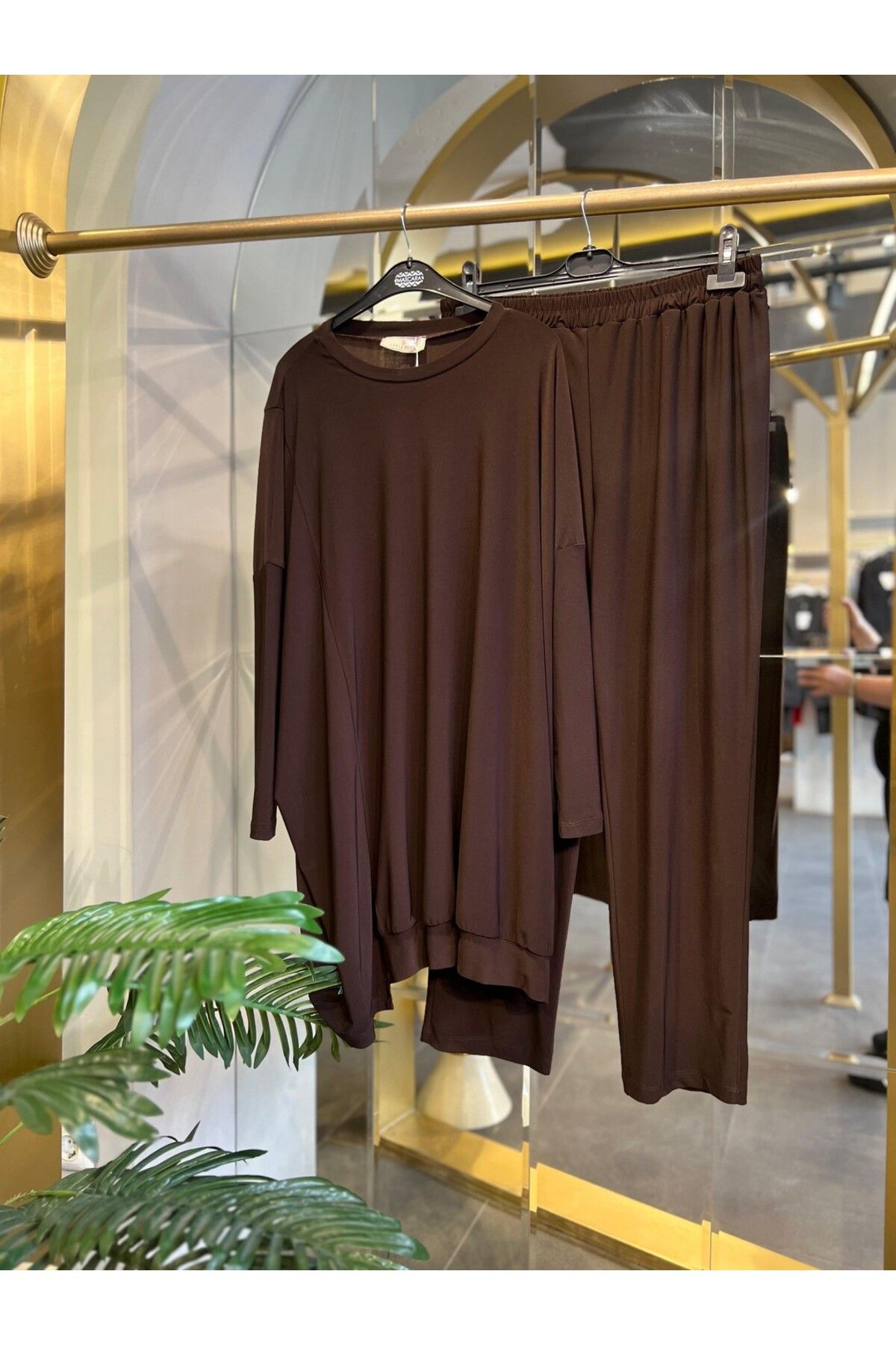 SERAP ESER EXCLUSIVE STYLE ELAN- BORU PAÇA ACI KAHVE BUZİ TAKIM