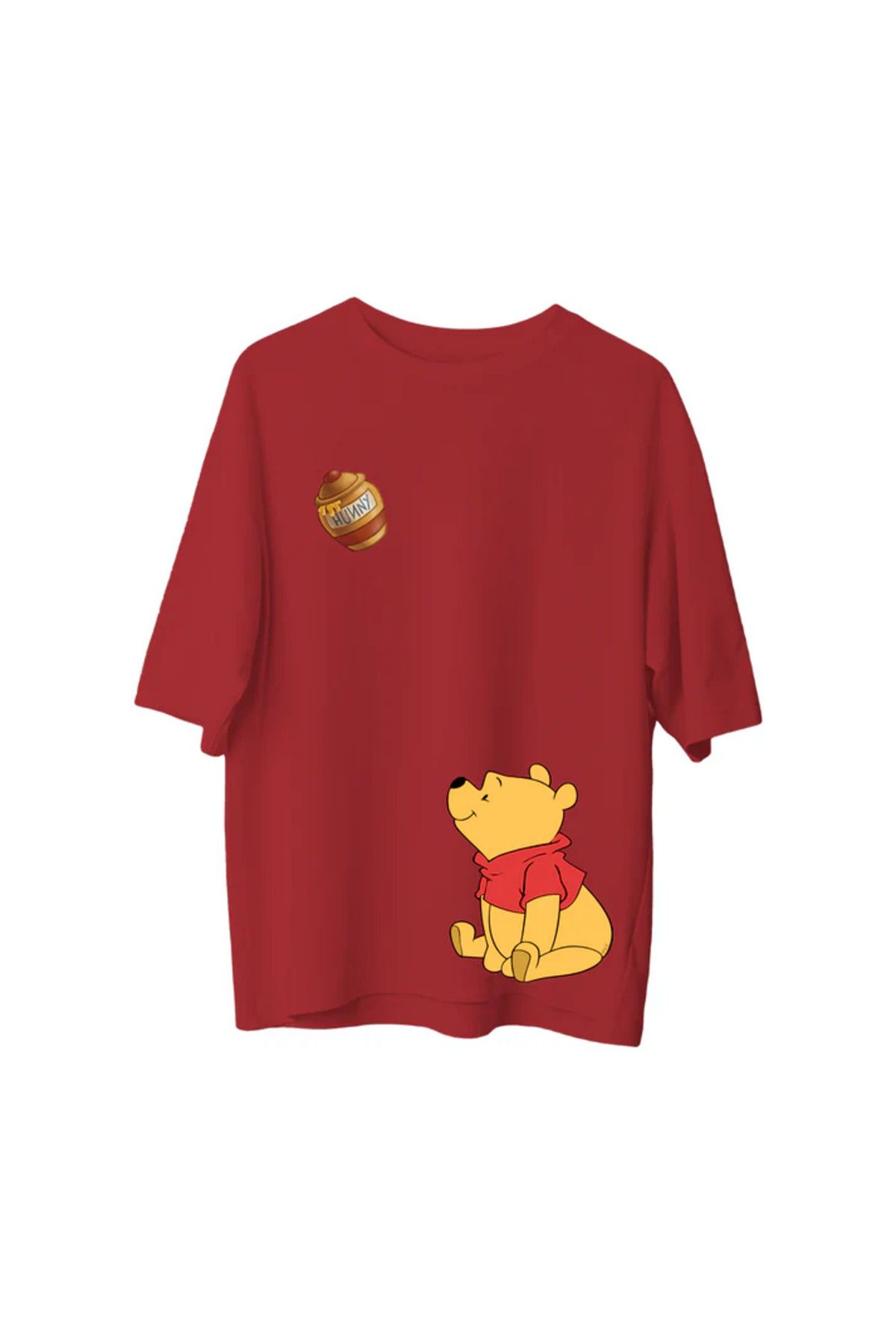 SVART WEAR Pooh & Honey Baskılı T-Shirt Oversize Unisex Tişört