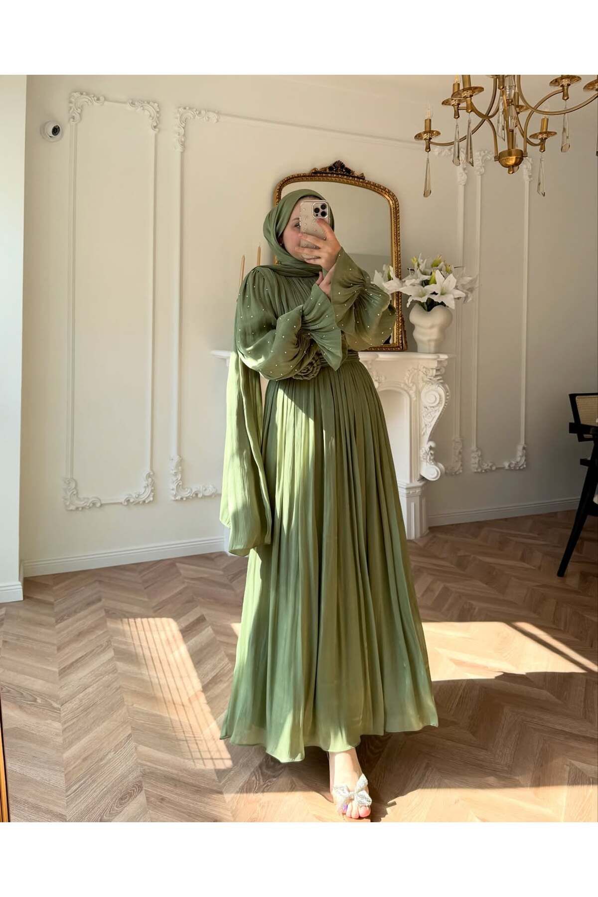 Butik tesetür şifon elara abiye