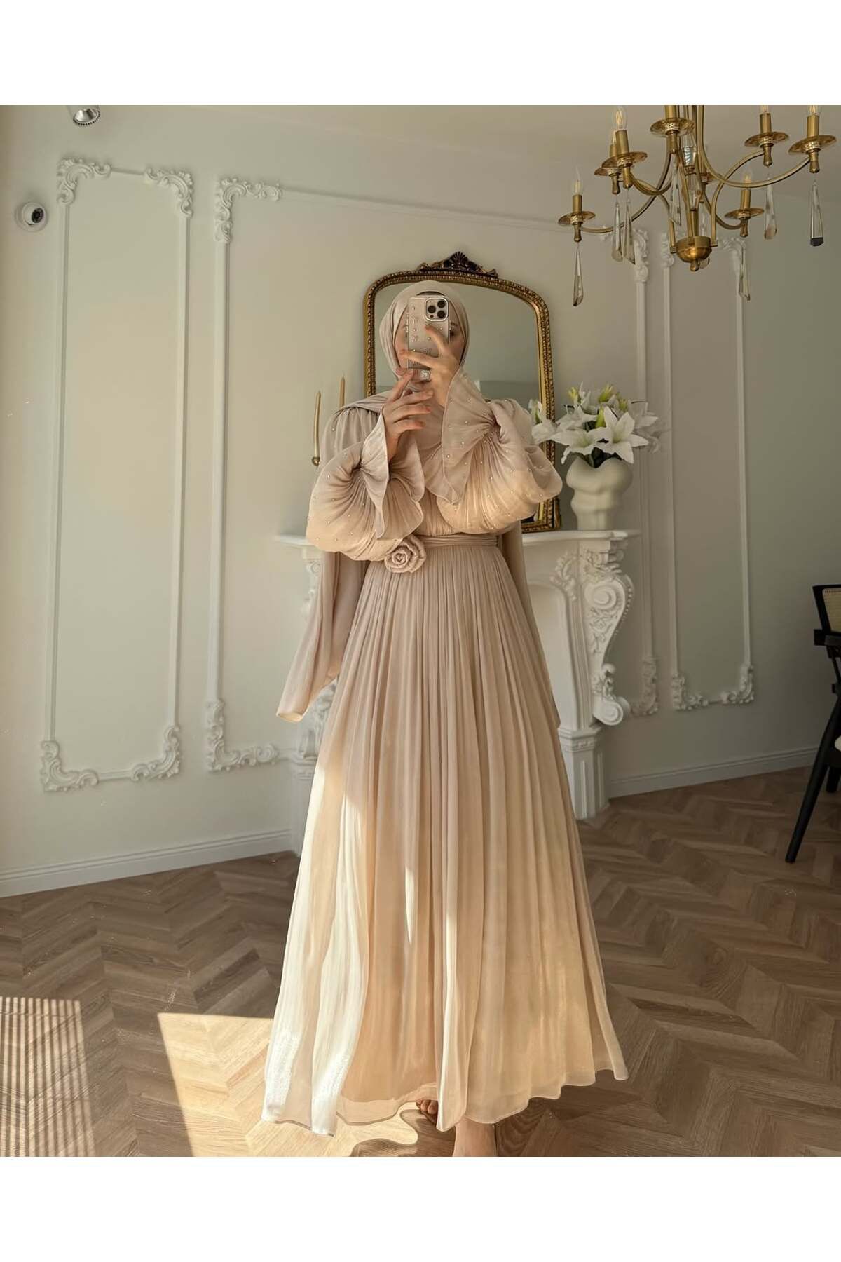 Butik tesetür şifon elara abiye