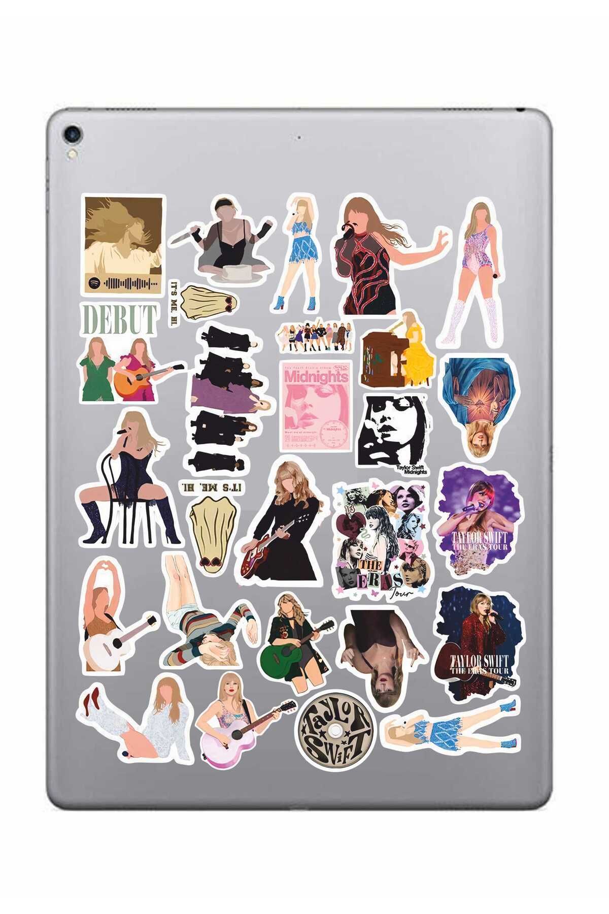 hediyenebak Taylor Swift Seri 2 Sticker Seti | Laptop Ajanda Pc Tablet Telefon Defter Etiket Bullet Journal