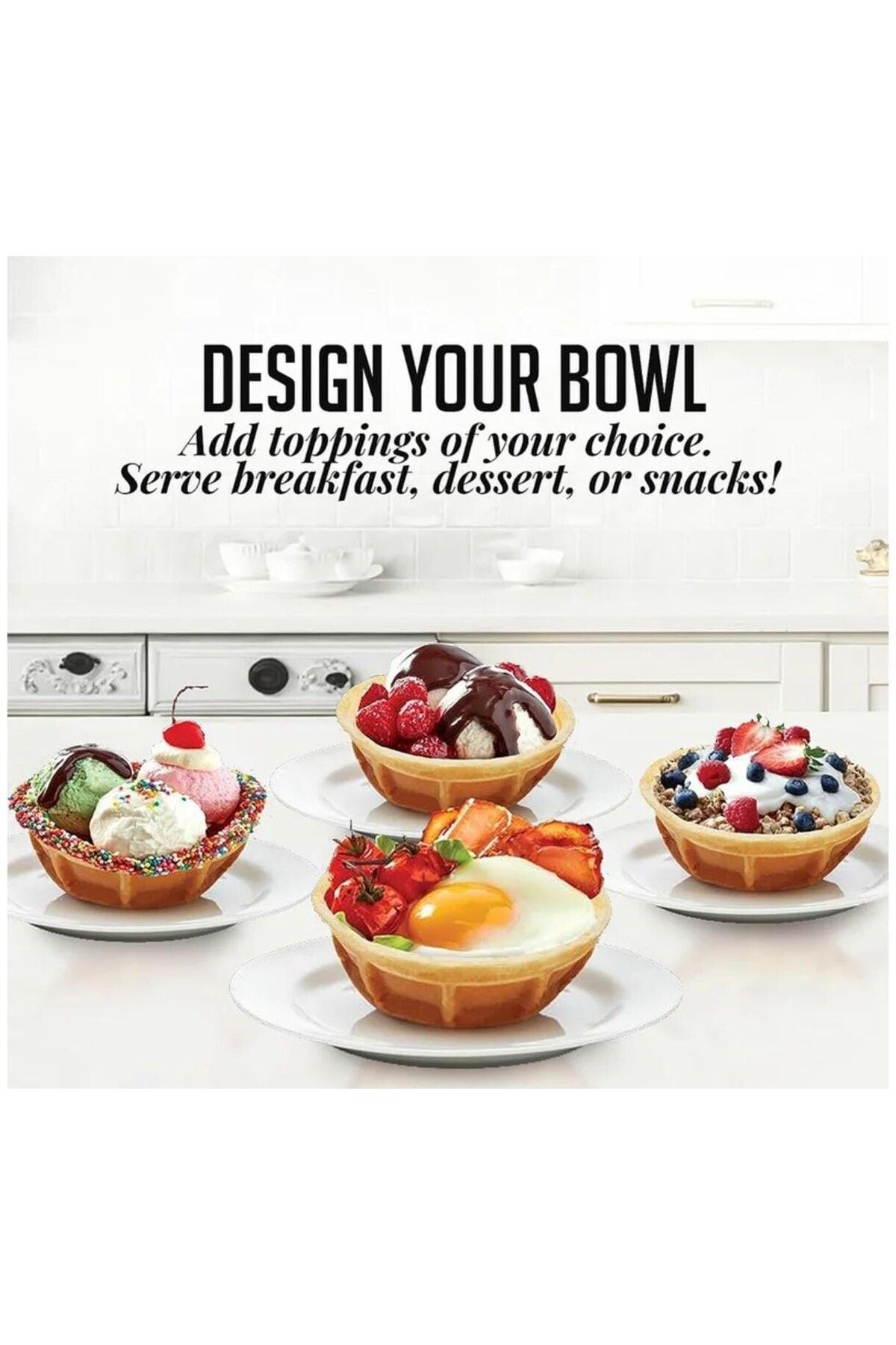 sonashi-Dual Waffle & Cone Maker, Non-Stick, Cool Touch, Easy Clean, Belgian Waffles, Snacks, Cookies 5