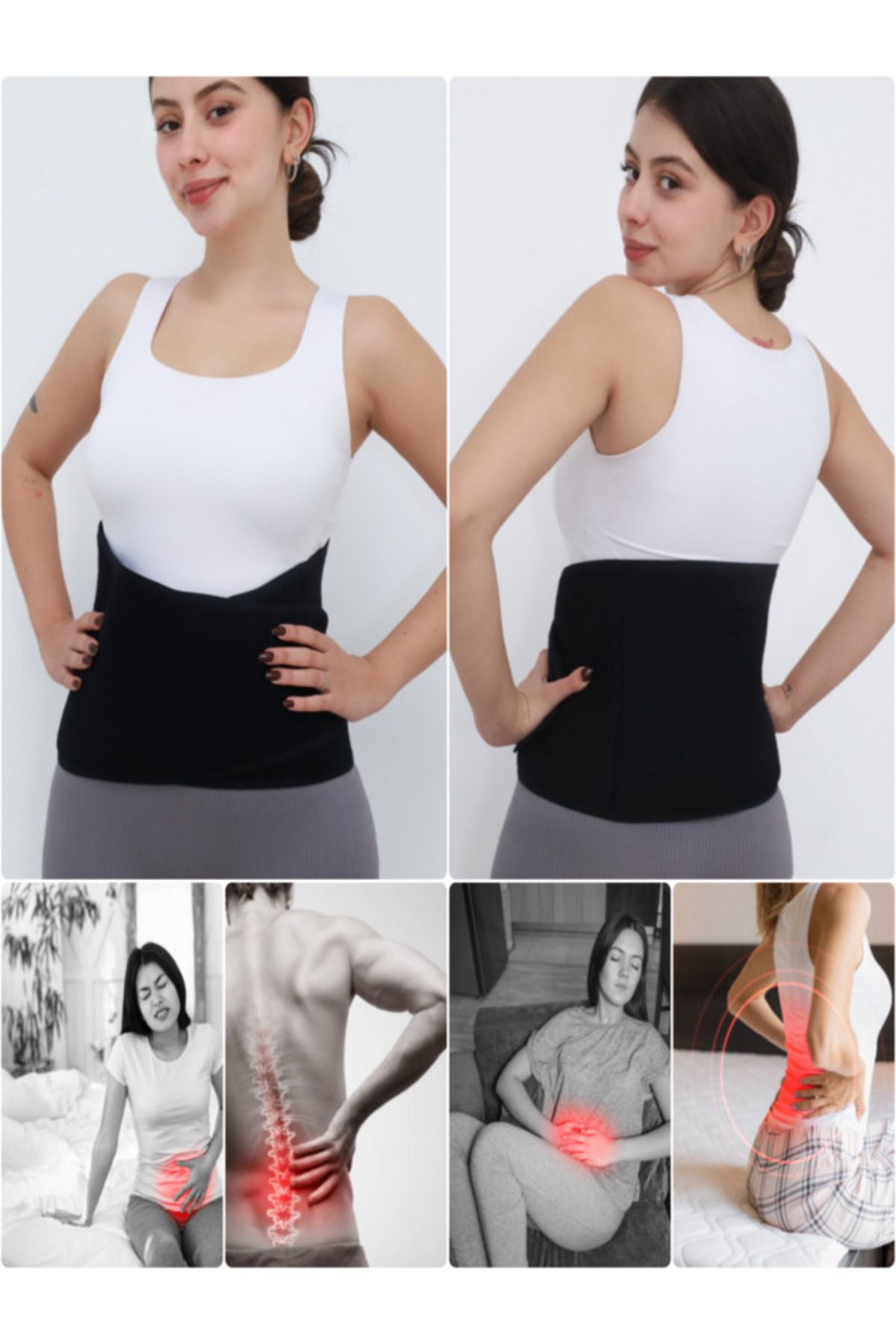 Ankaflex Medikal Sıcak Soğuk Ağrı Tedavi Kemeri Unisex Regl Ağrı Bandı Termojelli Bel Korsesi