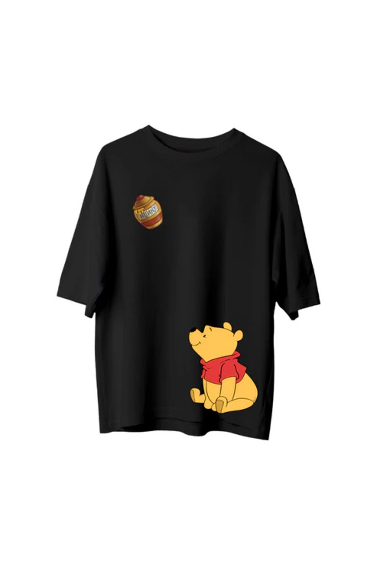 SVART WEAR Pooh & Honey Baskılı T-Shirt Oversize Unisex Tişört
