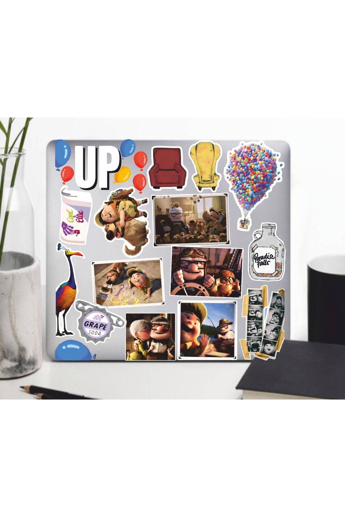 hediyenebak Up Up Sticker Seti | Laptop Ajanda Pc Tablet Telefon Defter Etiket Bullet Journal