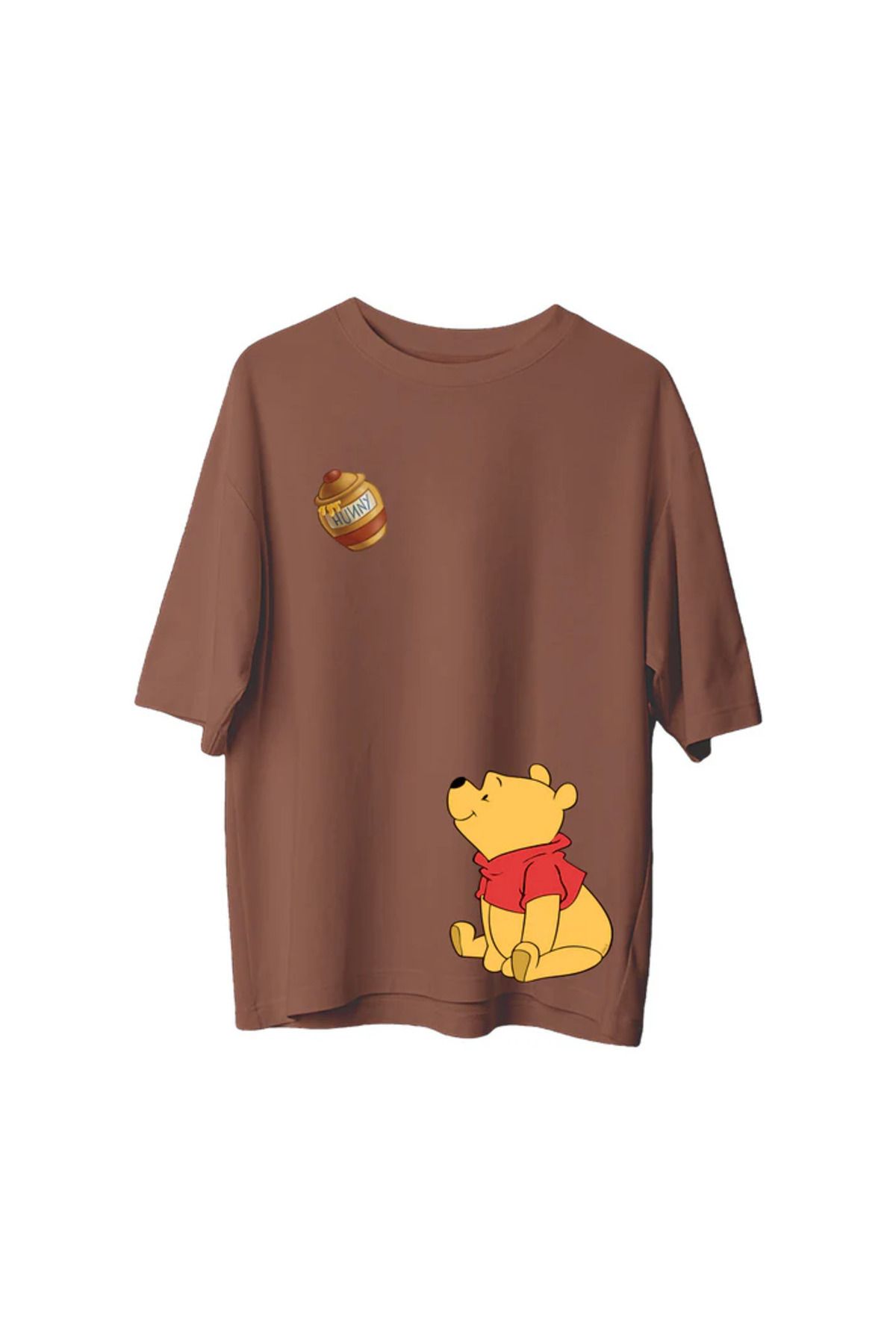 SVART WEAR Pooh & Honey Baskılı T-Shirt Oversize Unisex Tişört