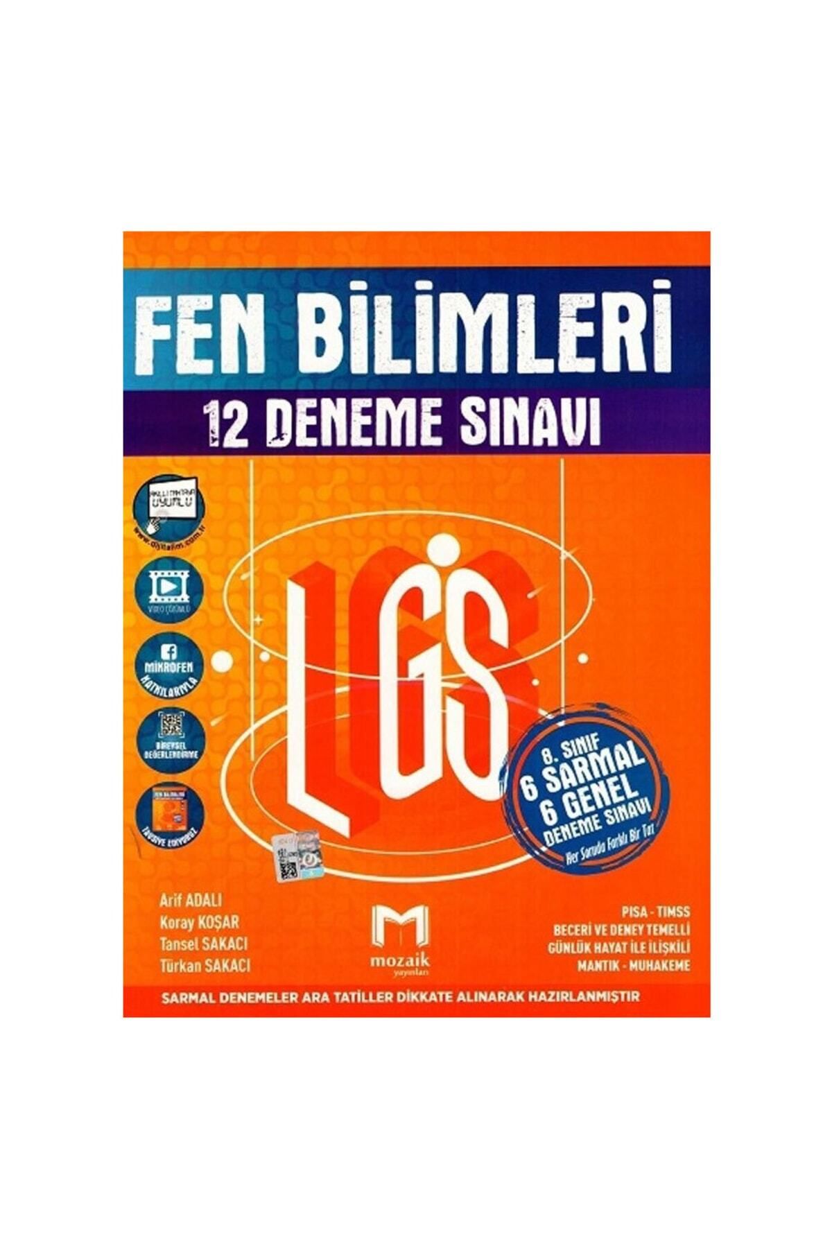 AV YAYINLARI Mozaik Yayınları 8. Sınıf Lgs Fen Bilimleri 6 Sarmal 6 Genel 12 Deneme Sınavı
