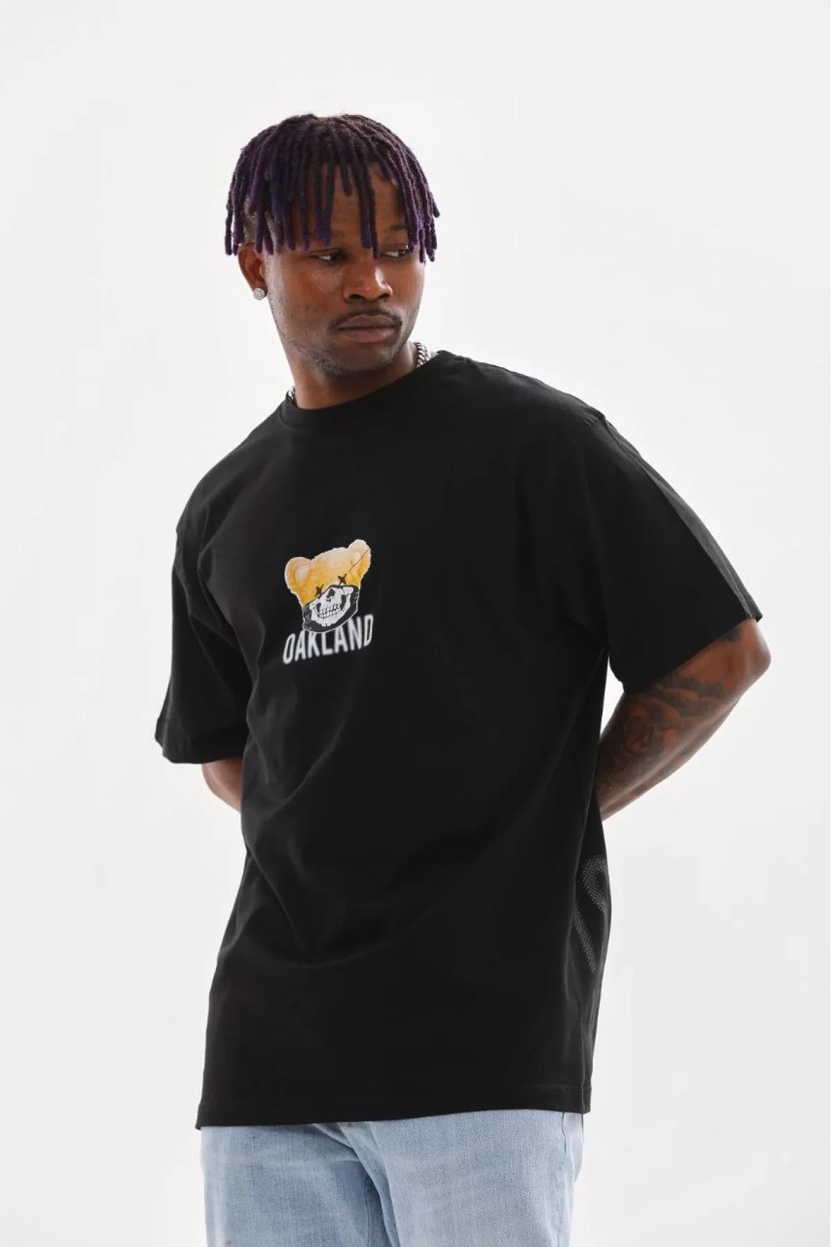 İndigo Park Tişört erkek Unisex Baskılı Oversize T-Shirt