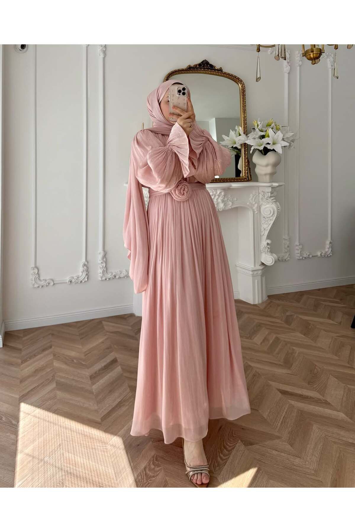 Butik tesetür şifon elara abiye