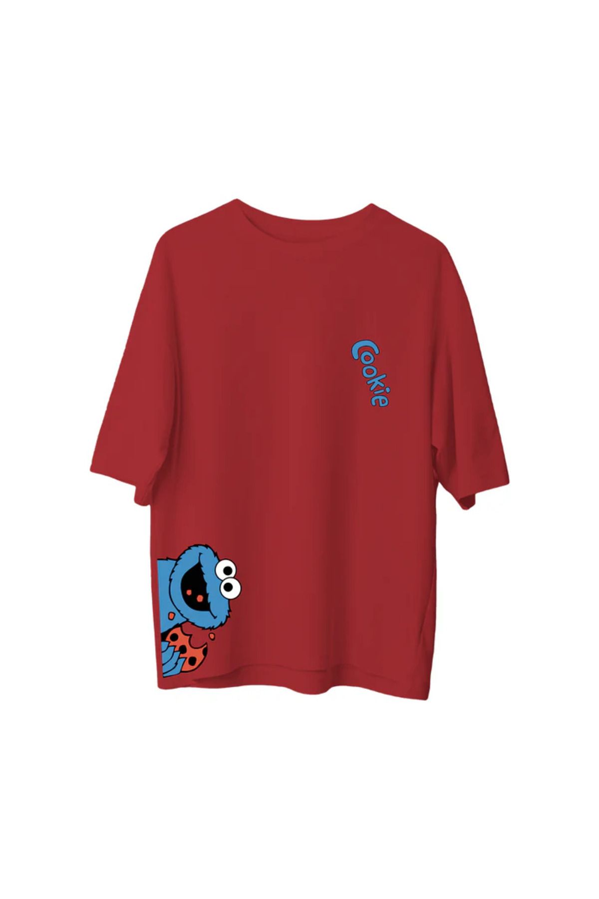 SVART WEAR Cookie Cartoon Baskılı T-Shirt Oversize Unisex Tişört