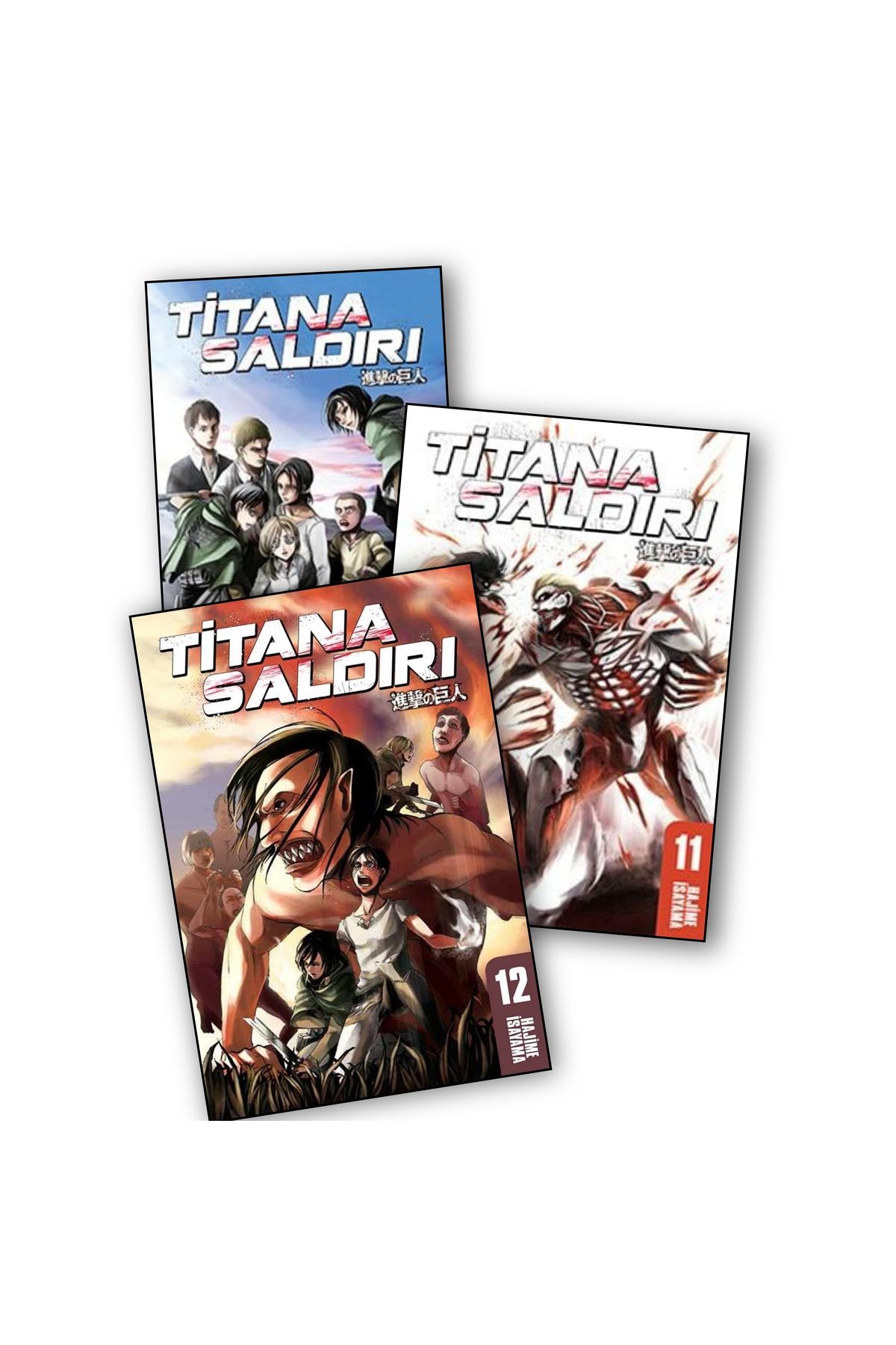 Gerekli Şeyler Yayıncılık Titana Saldırı 10-11-12. Ciltler 3 lü Manga Seti