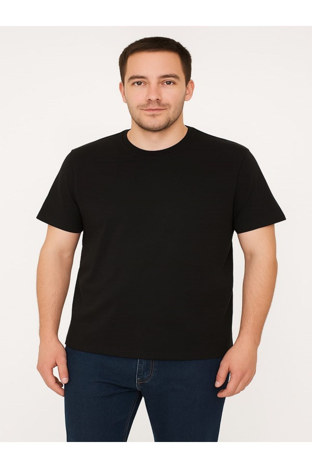 Butik ModaBySerap Erkek Basic Bisiklet Yaka Tişört