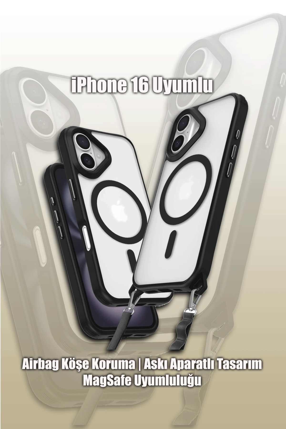 mobrika iPhone 16 Enka Magsafe Silikon Telefon Kılıfı
