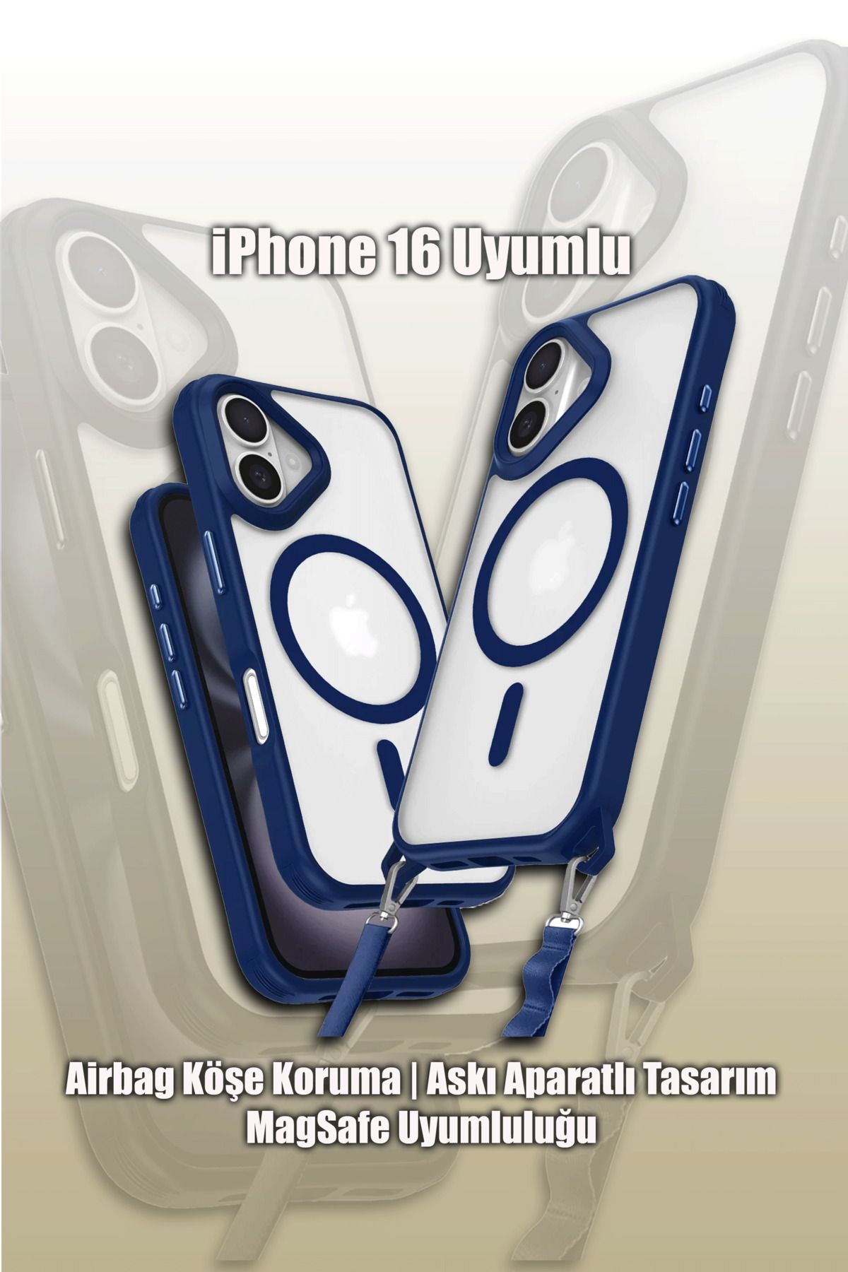 mobrika iPhone 16 Enka Magsafe Silikon Telefon Kılıfı